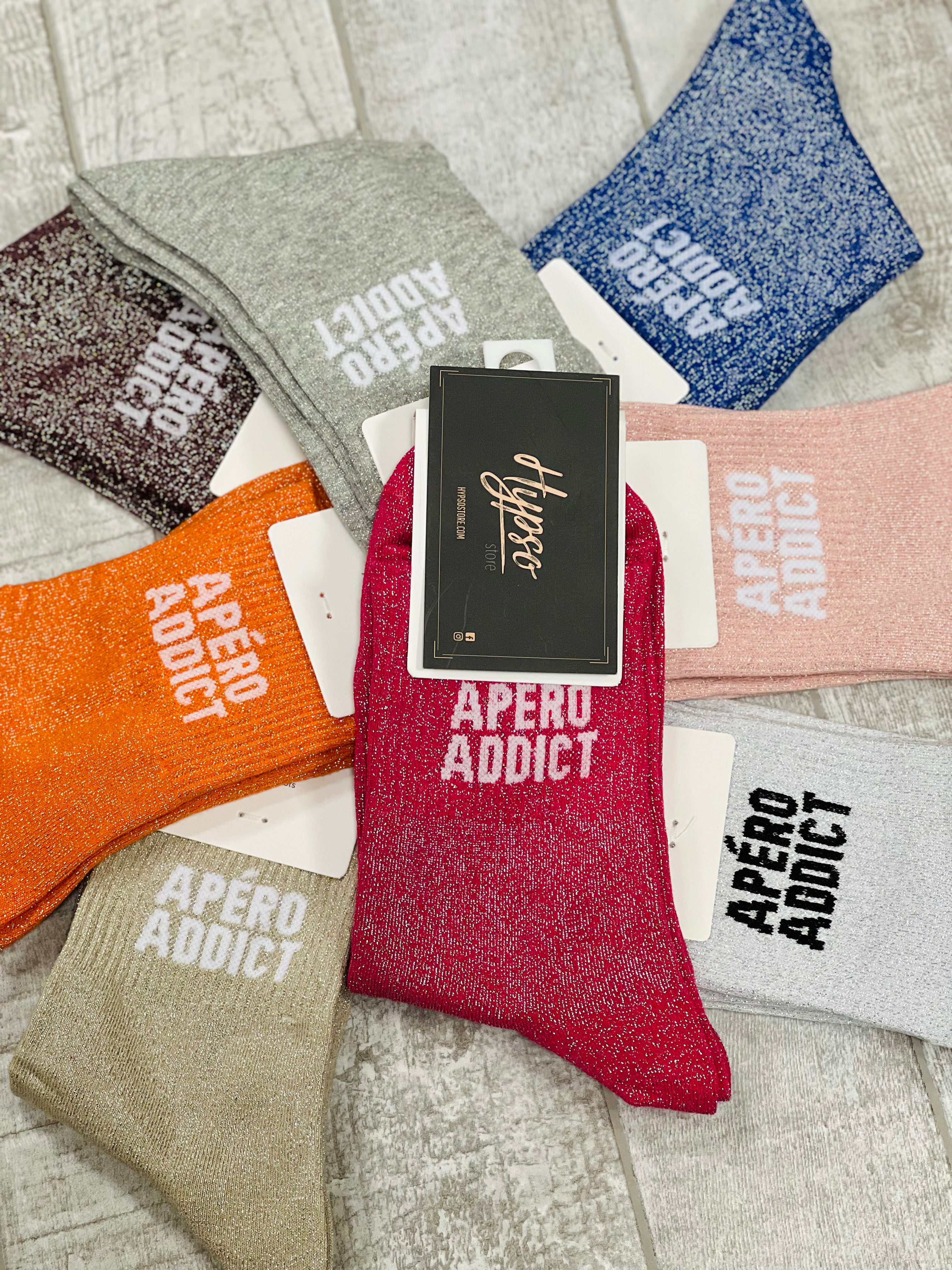 Chaussettes à paillettes APERO ADDICT