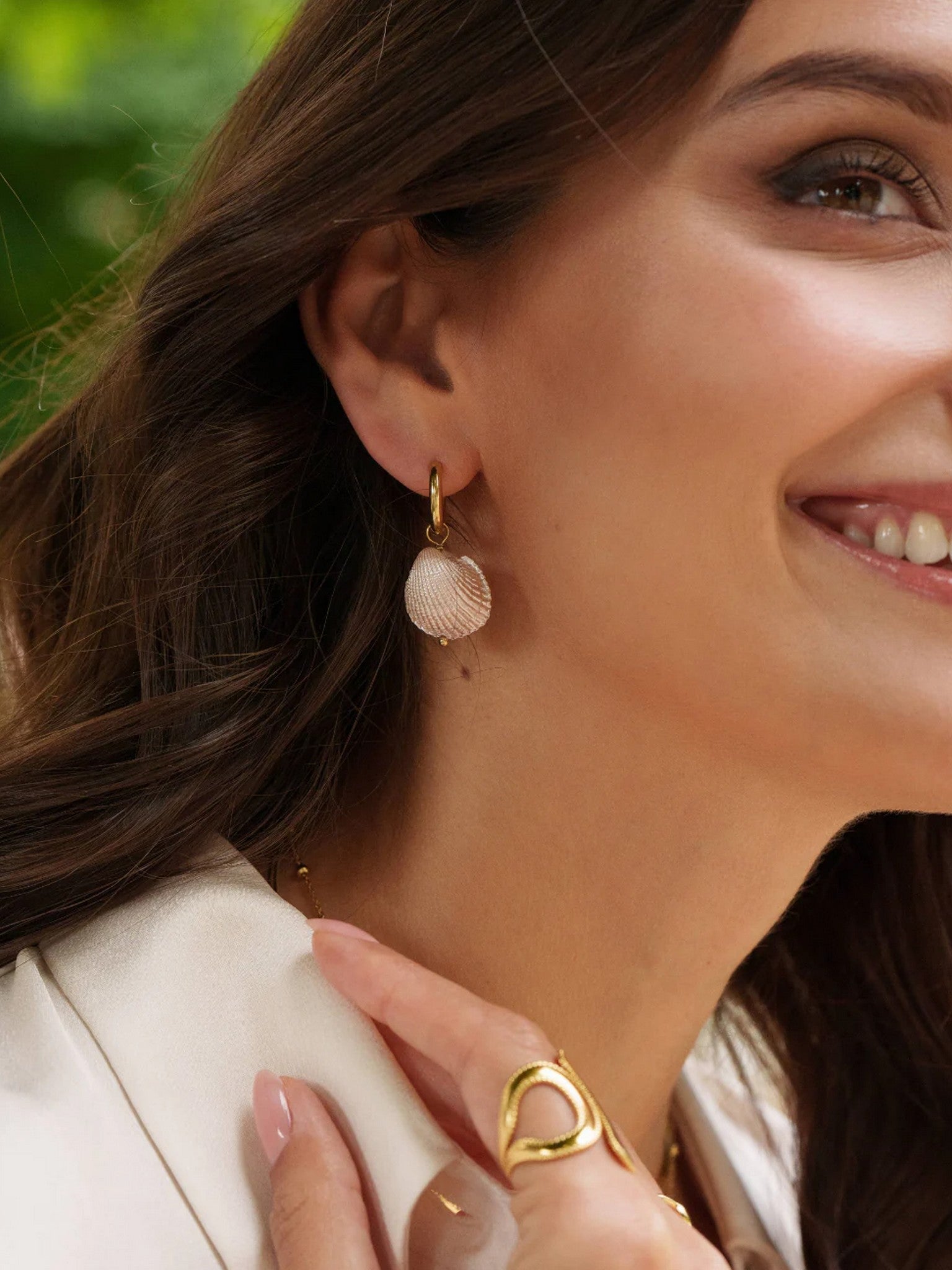 Boucles d'oreilles dépareillées COQUILLAGES