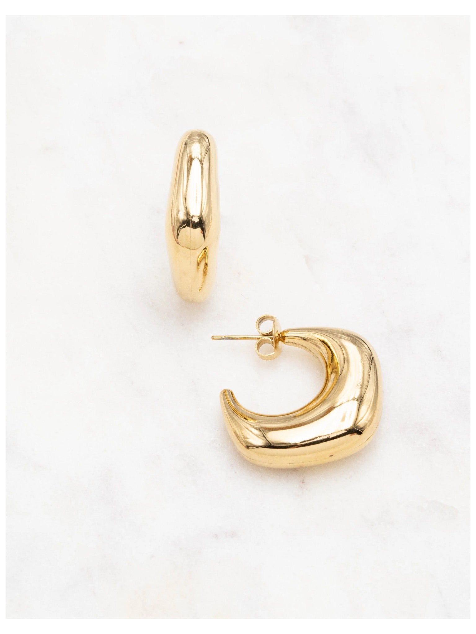 Boucles d'oreilles effet bombé