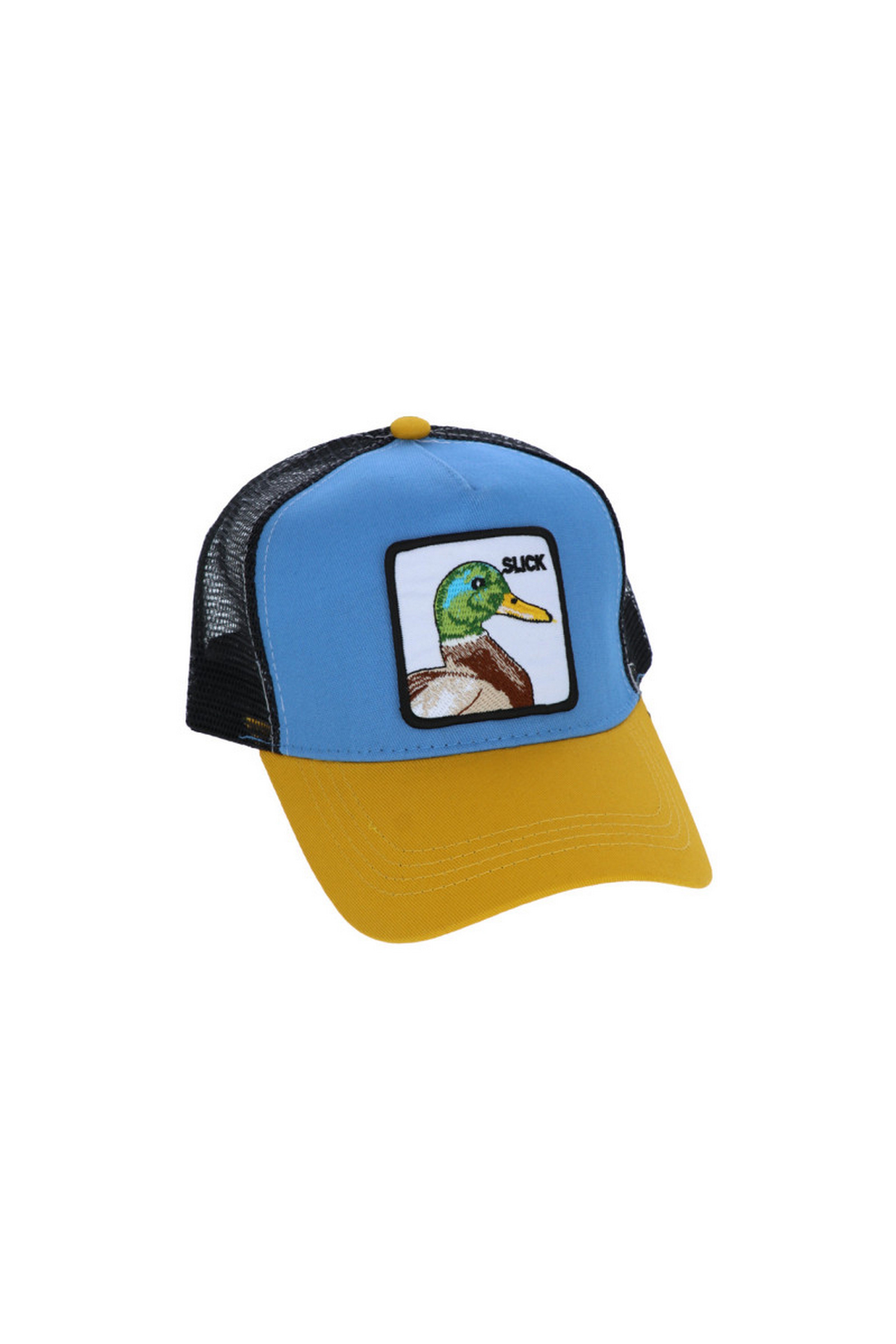 Casquette DUCKY jaune et bleu