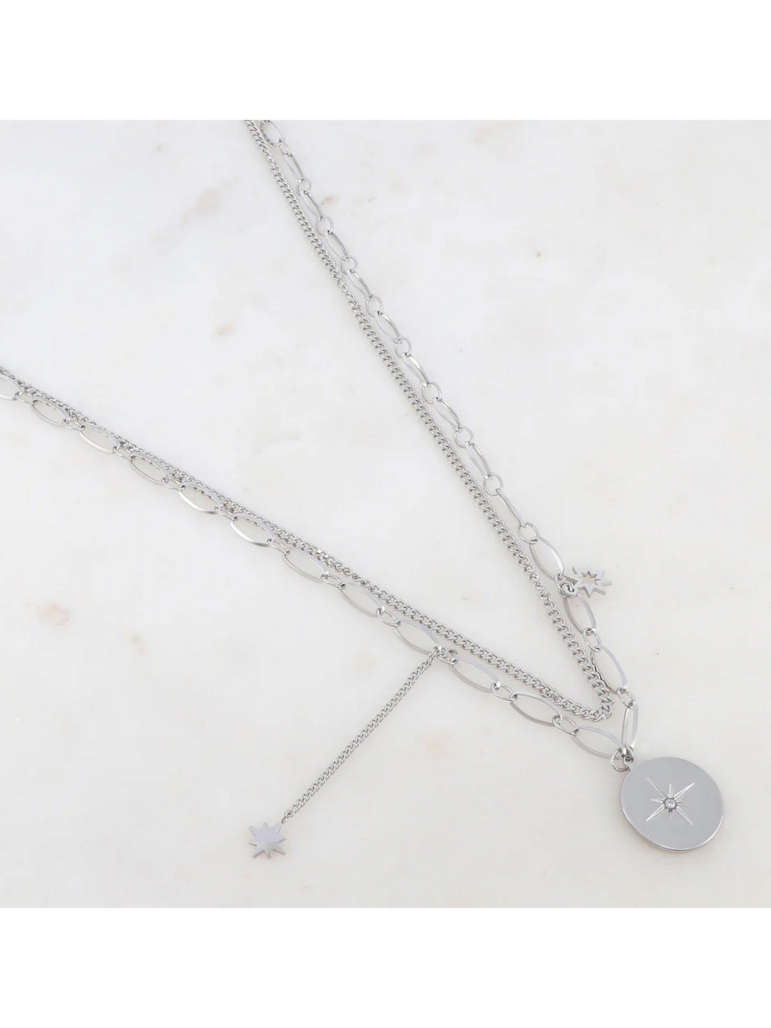 Collier 2 rangs LORELA avec étoiles