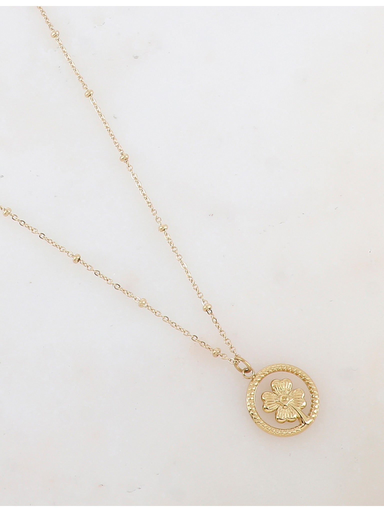 Collier TREFLE A QUATRE FEUILLES