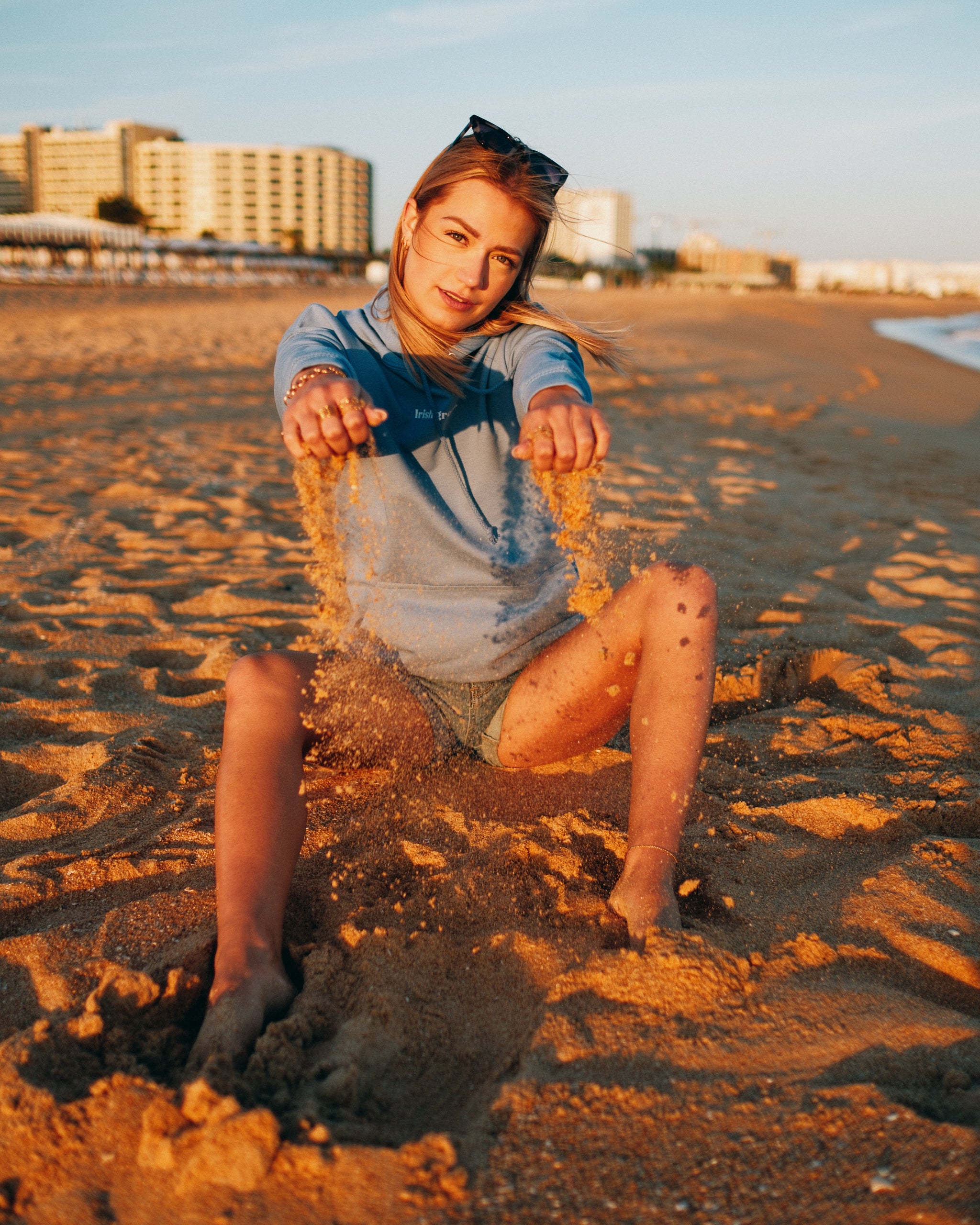 Kapuzenpullover MÖGEN DIE WELLEN GUT SEIN, WO DU BIST