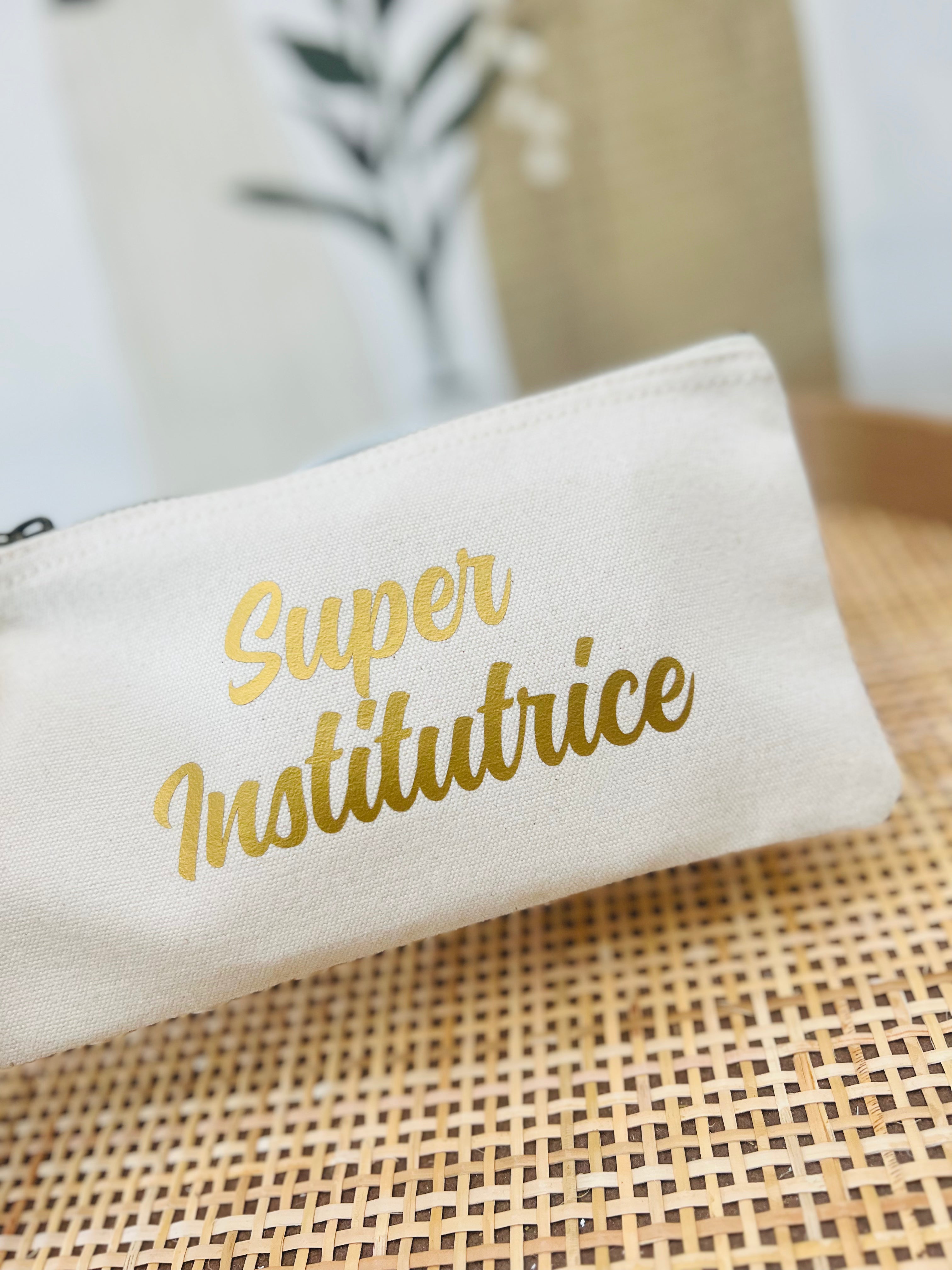 Beige-goldener Beutel von SUPER INSTITUTRICE