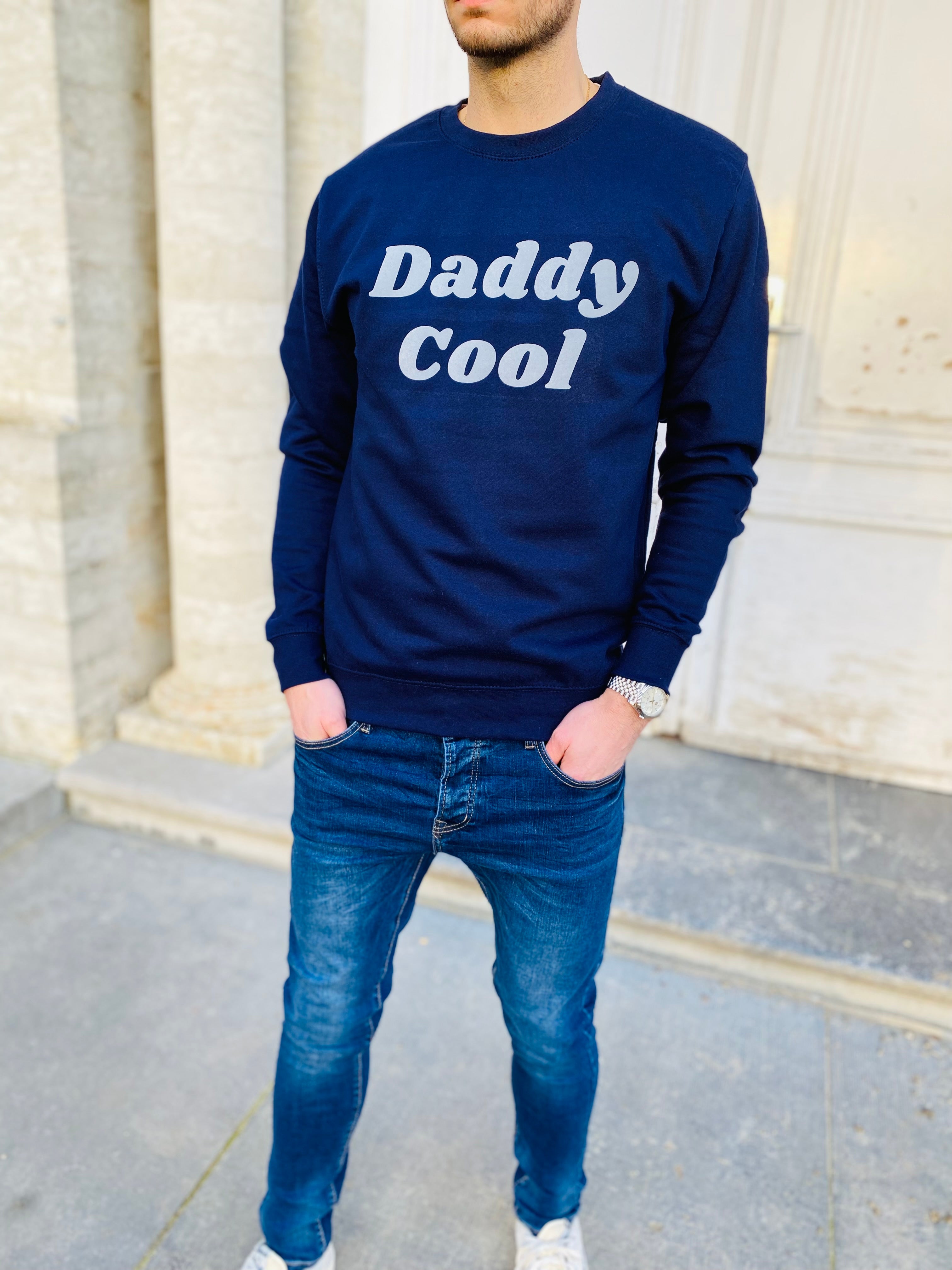 Marineblaues Sweatshirt DADDY COOL