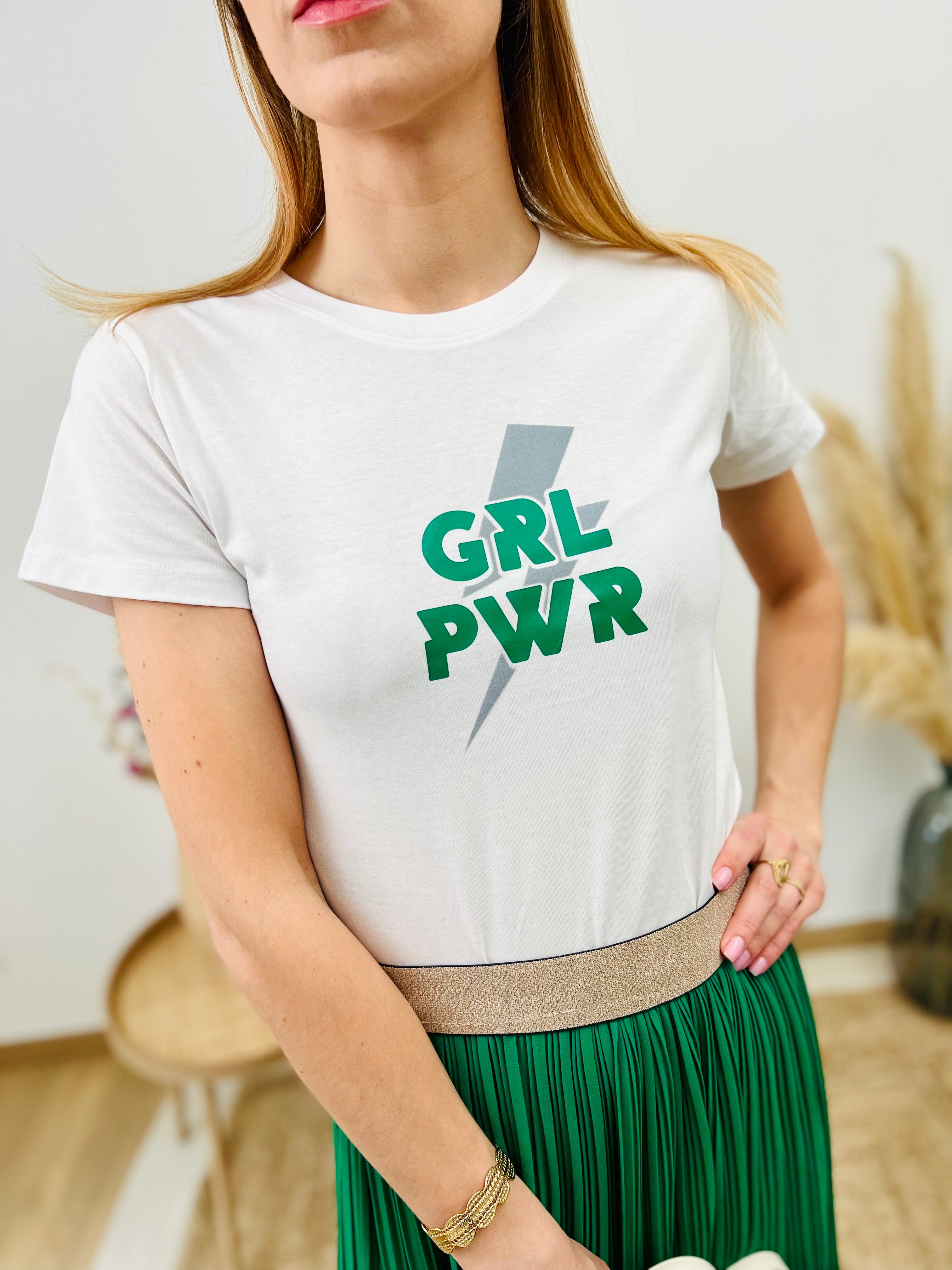GIRLPOWER grünes T-Shirt