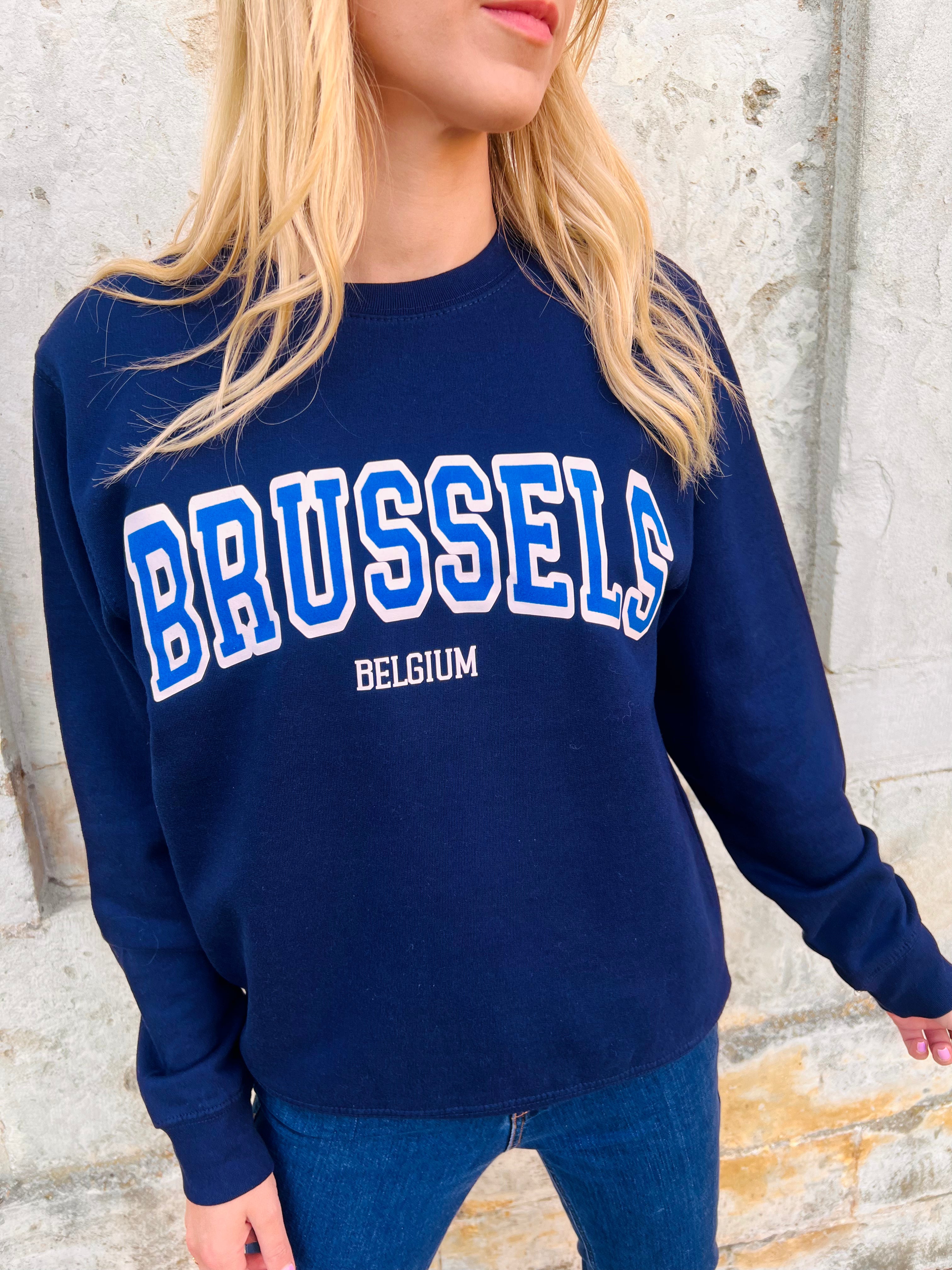 BRUSSELS marineblauw sweatshirt