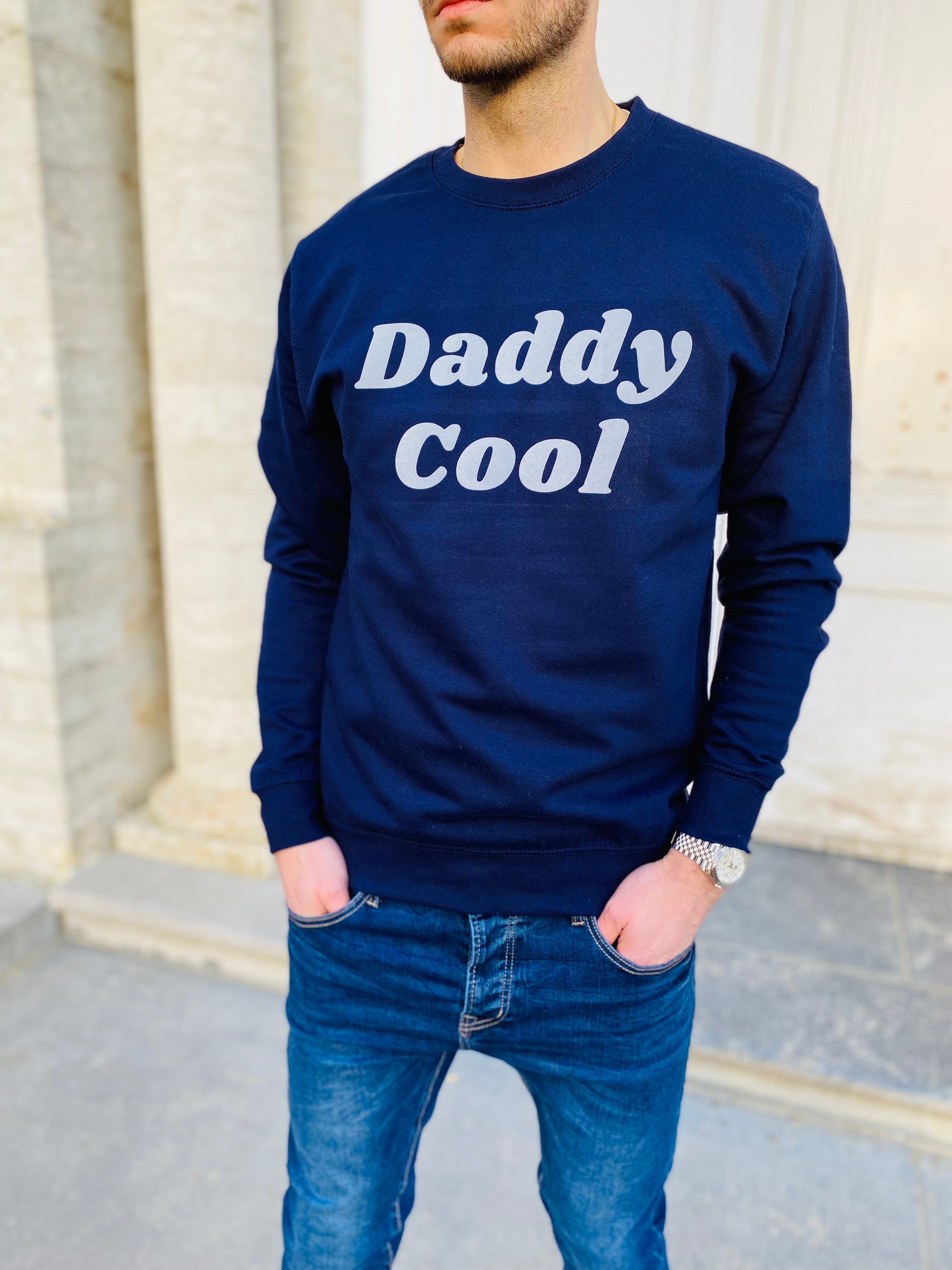 Marineblaues Sweatshirt DADDY COOL