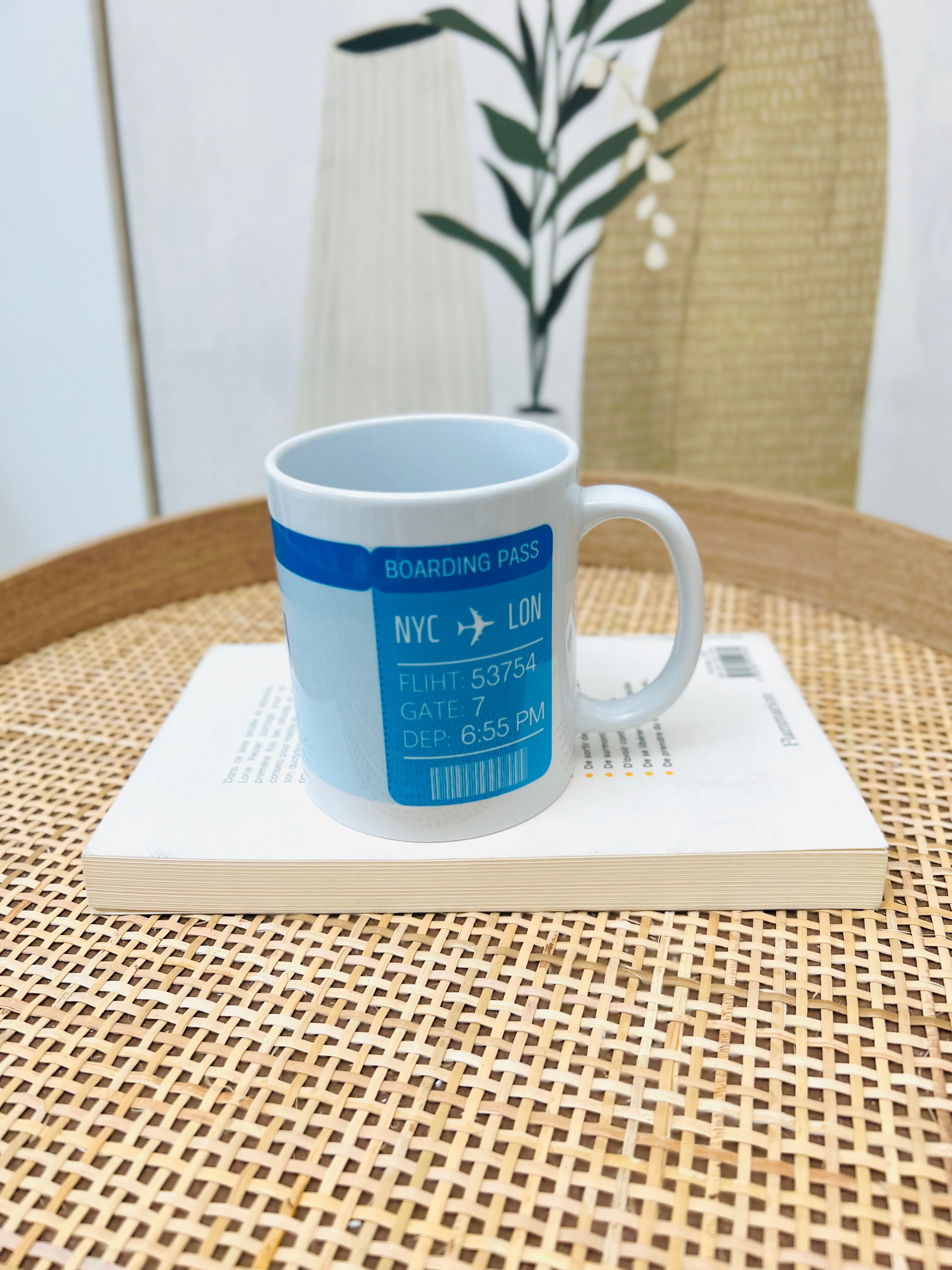 Mug BOARDING PASS à personnaliser