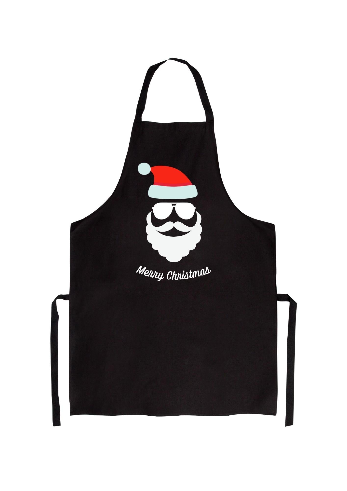 Tablier MERRY CHRISTMAS noir
