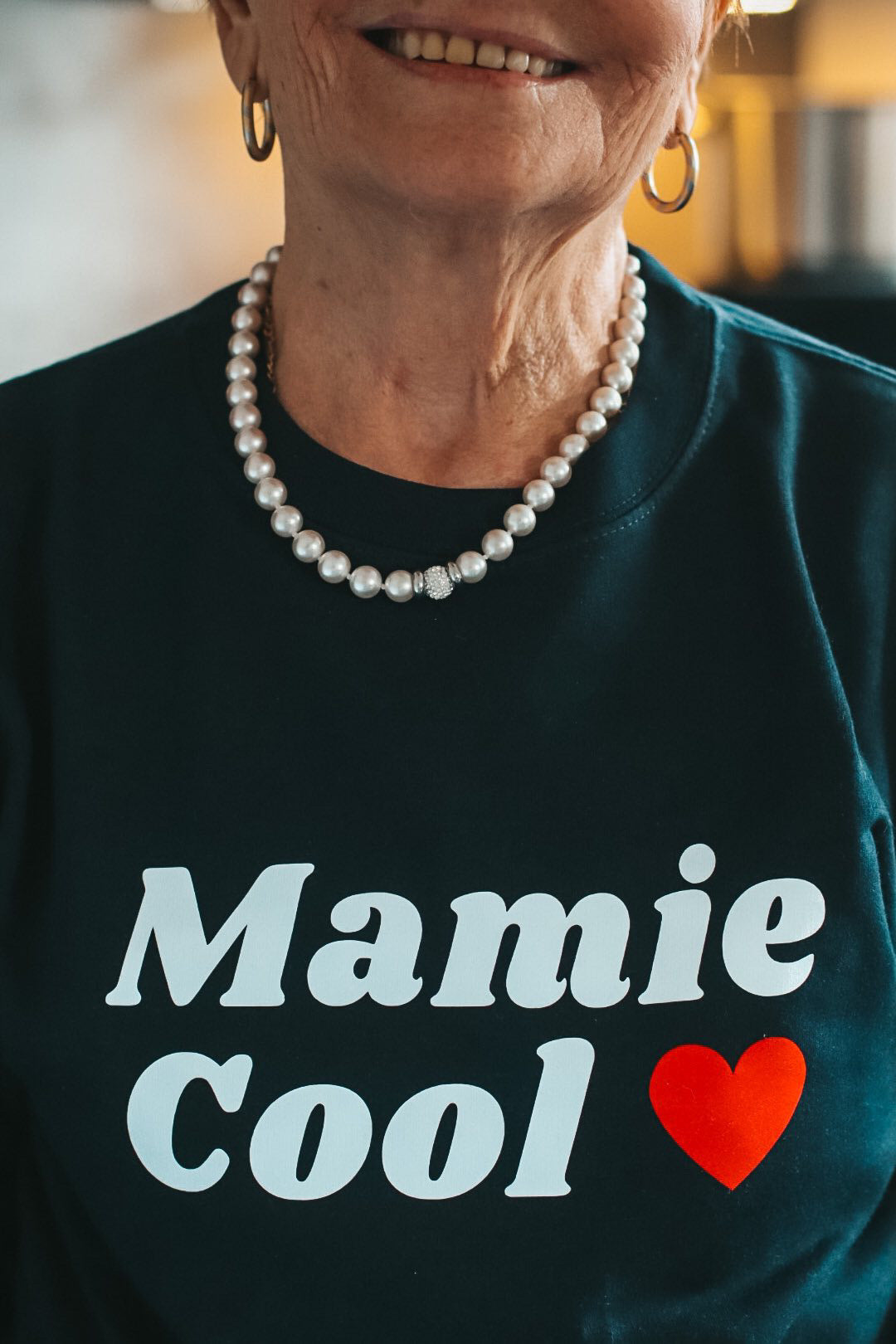 Sweat MAMIE/MAMY COOL bleu marine