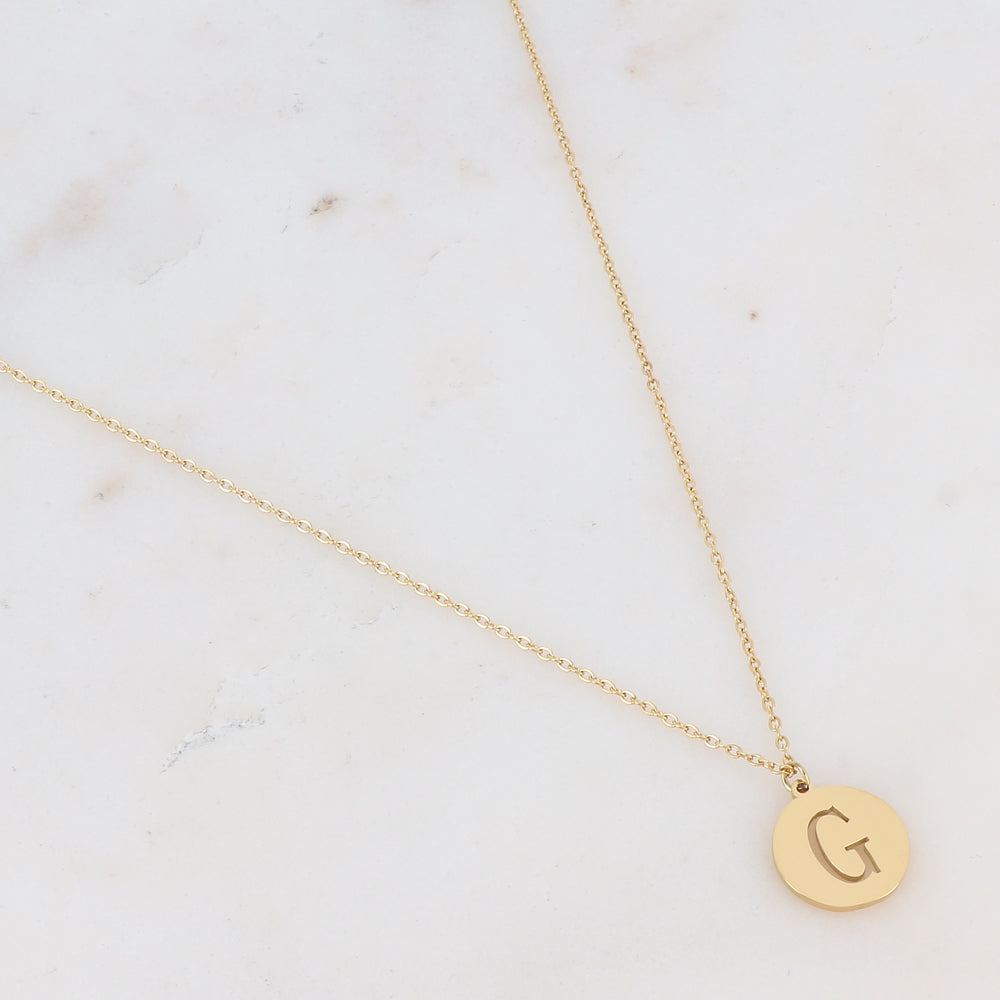 Collier INITIALE doré