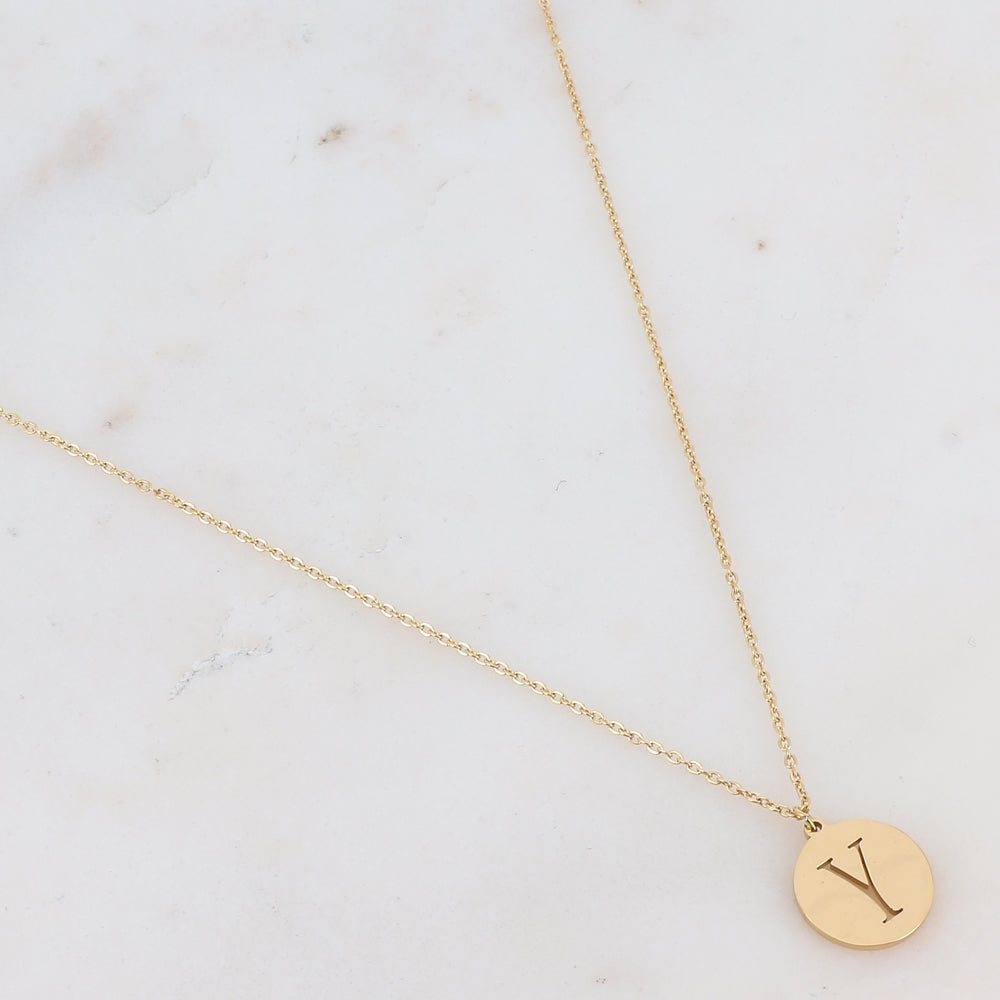 Collier INITIALE doré