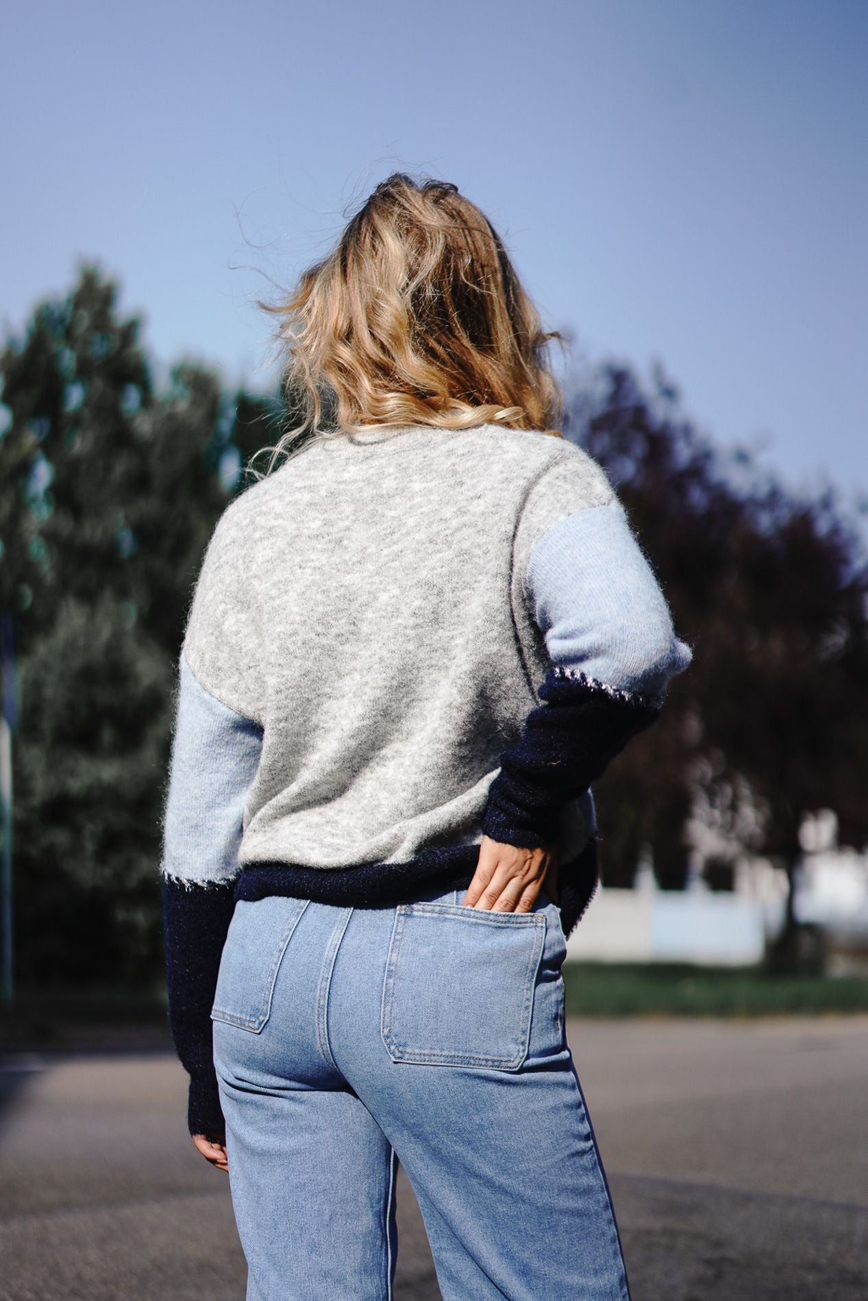 Jeans mit weitem Bein MOLY