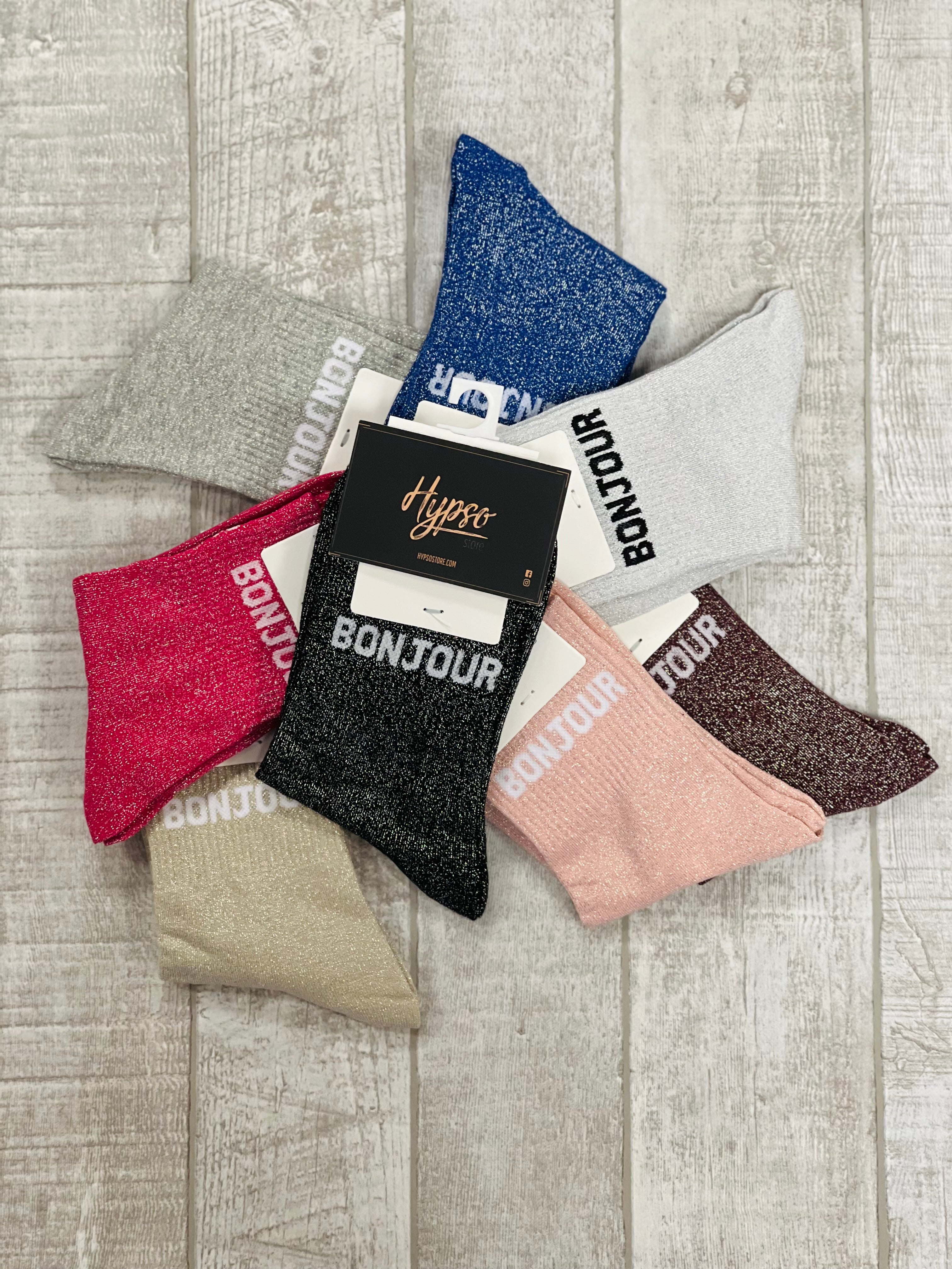 Chaussettes à paillettes BONJOUR