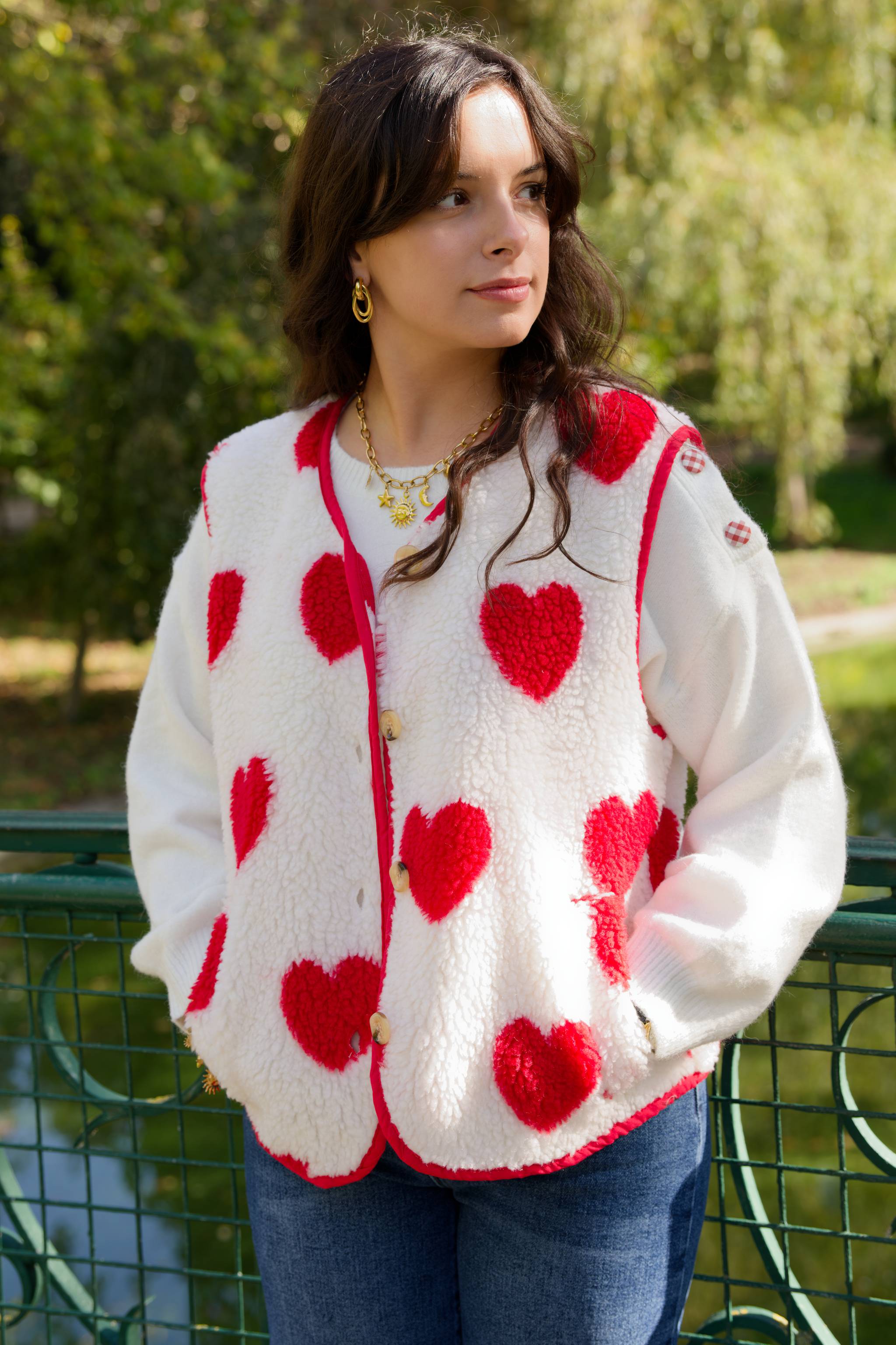 Gilet sans manches CORAZON rouge