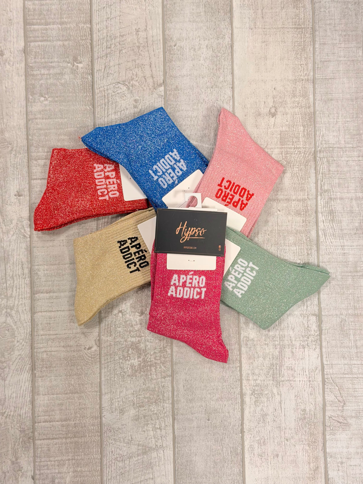 Chaussettes à paillettes APERO ADDICT