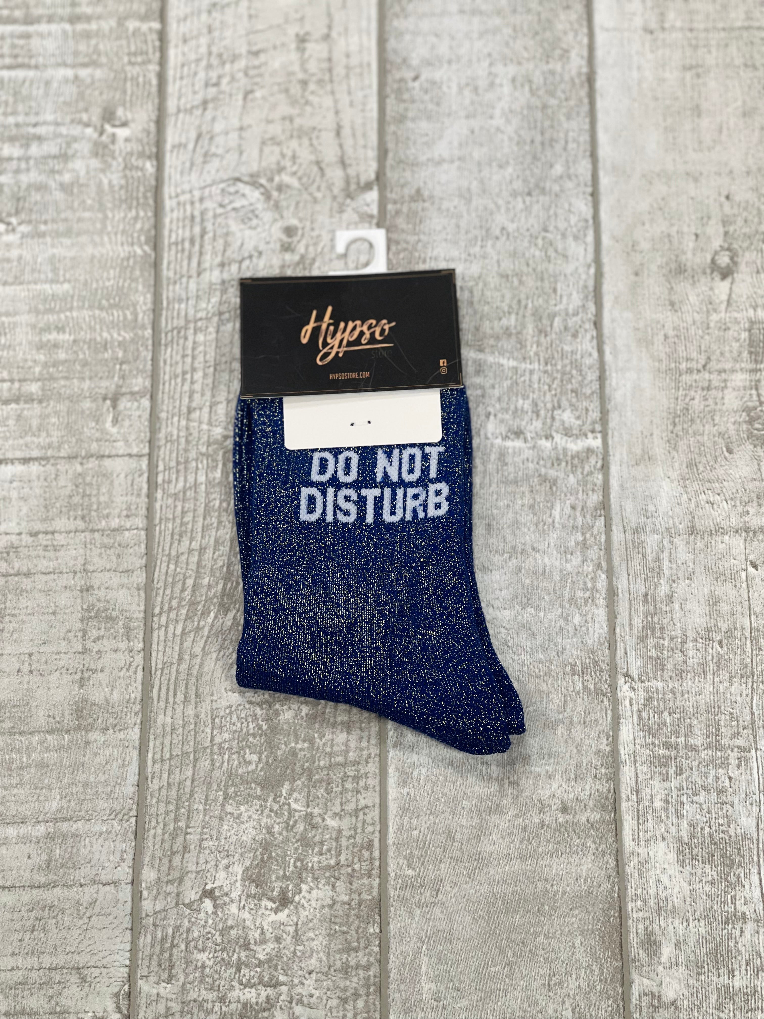 Chaussettes à paillettes DO NOT DISTURB