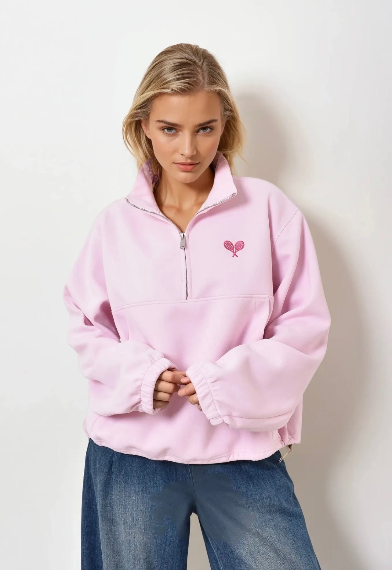 Sweat façon polaire TENNIS (3 coloris)