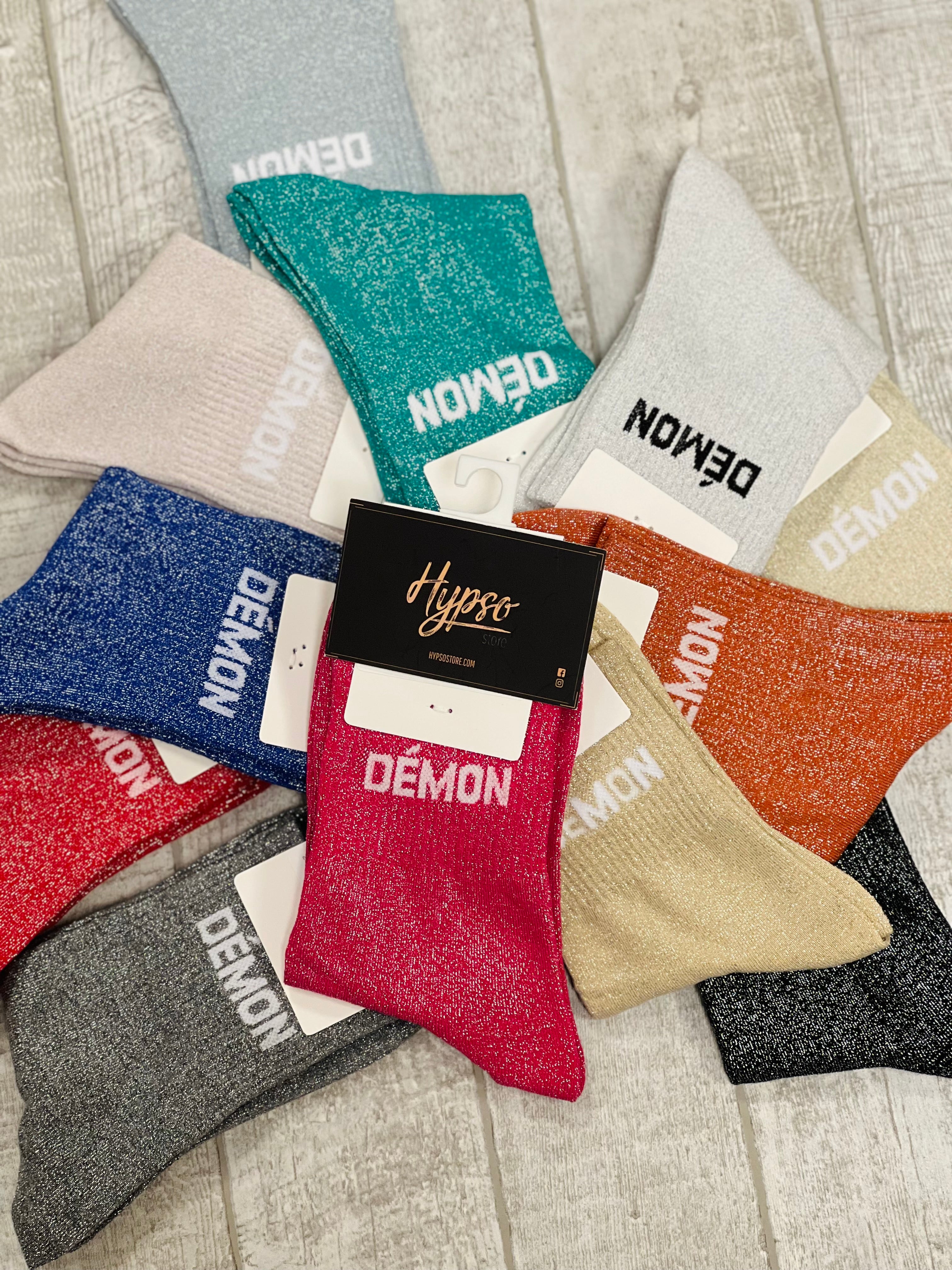 Chaussettes à paillettes DÉMON