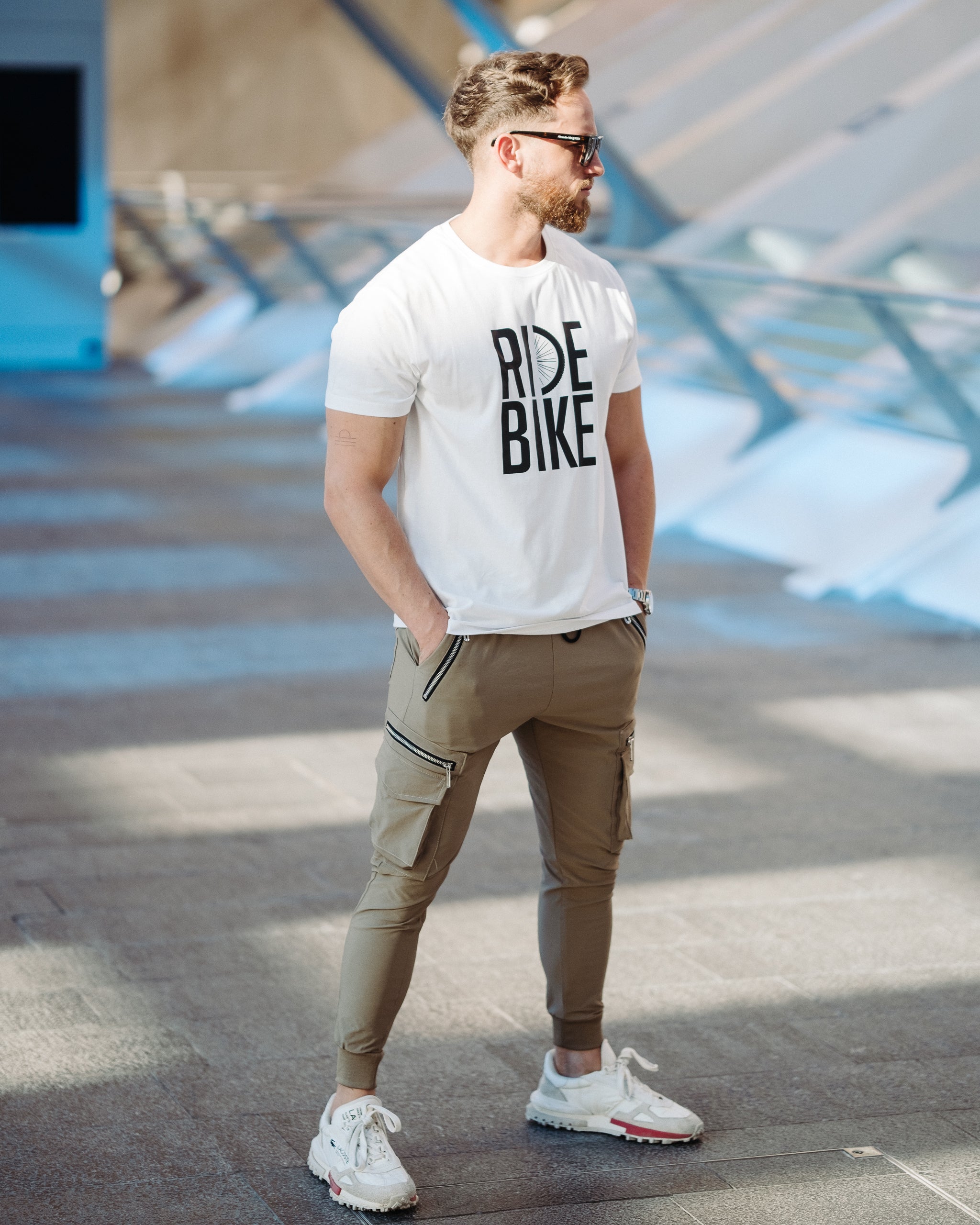 RIDE BIKE wit t-shirt