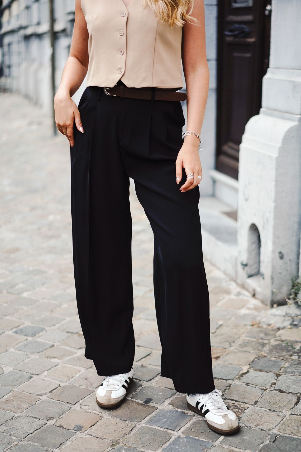 Pantalon tailoring BERTINE noir