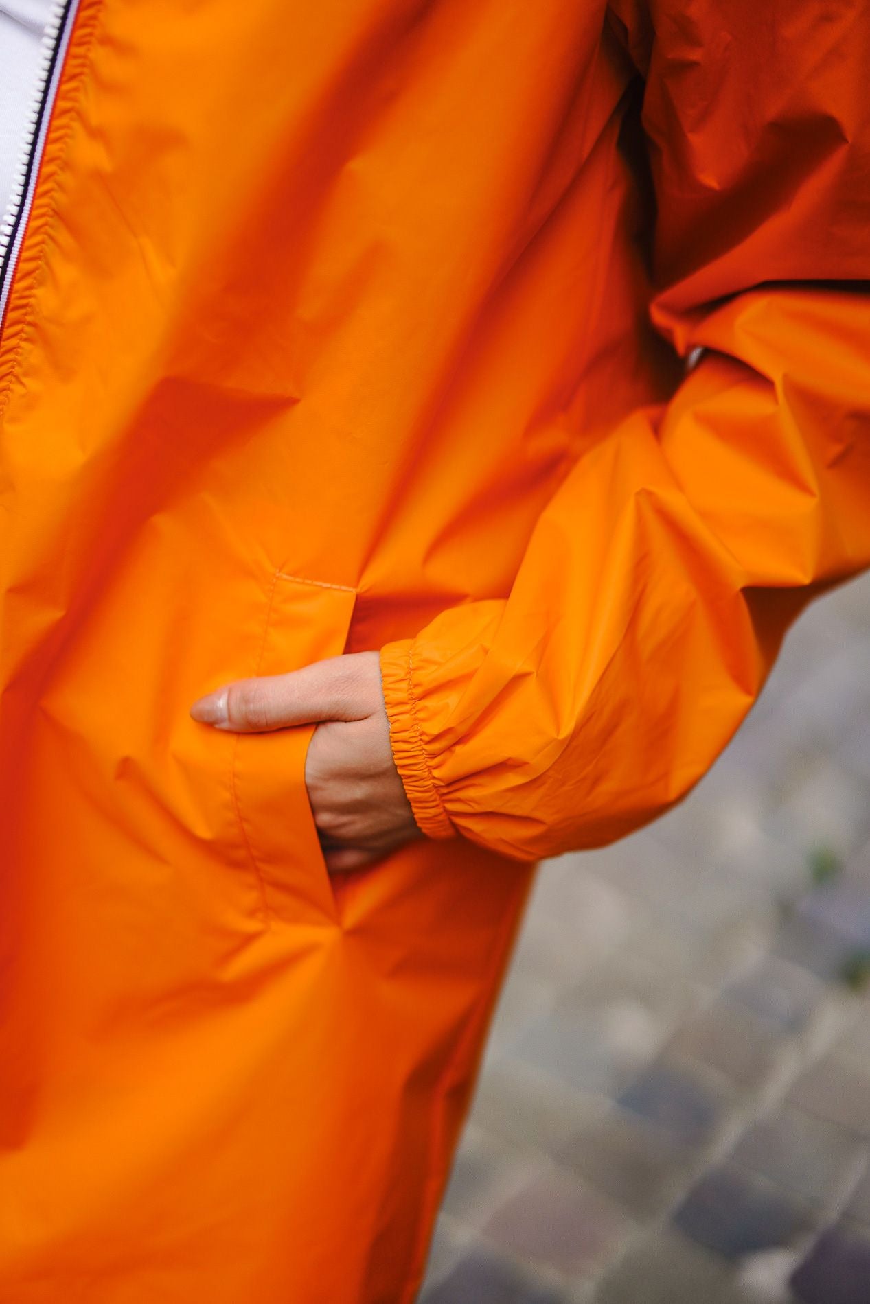 Oranje omkeerbare AGATA-parka