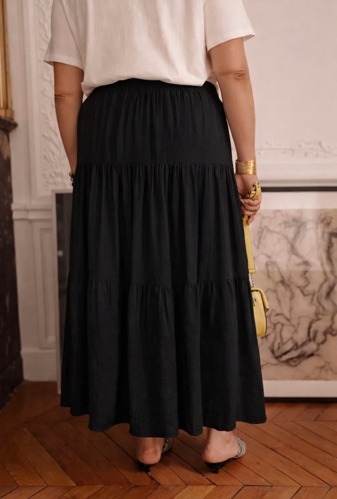 JUPE longue bohème ANISSA noir