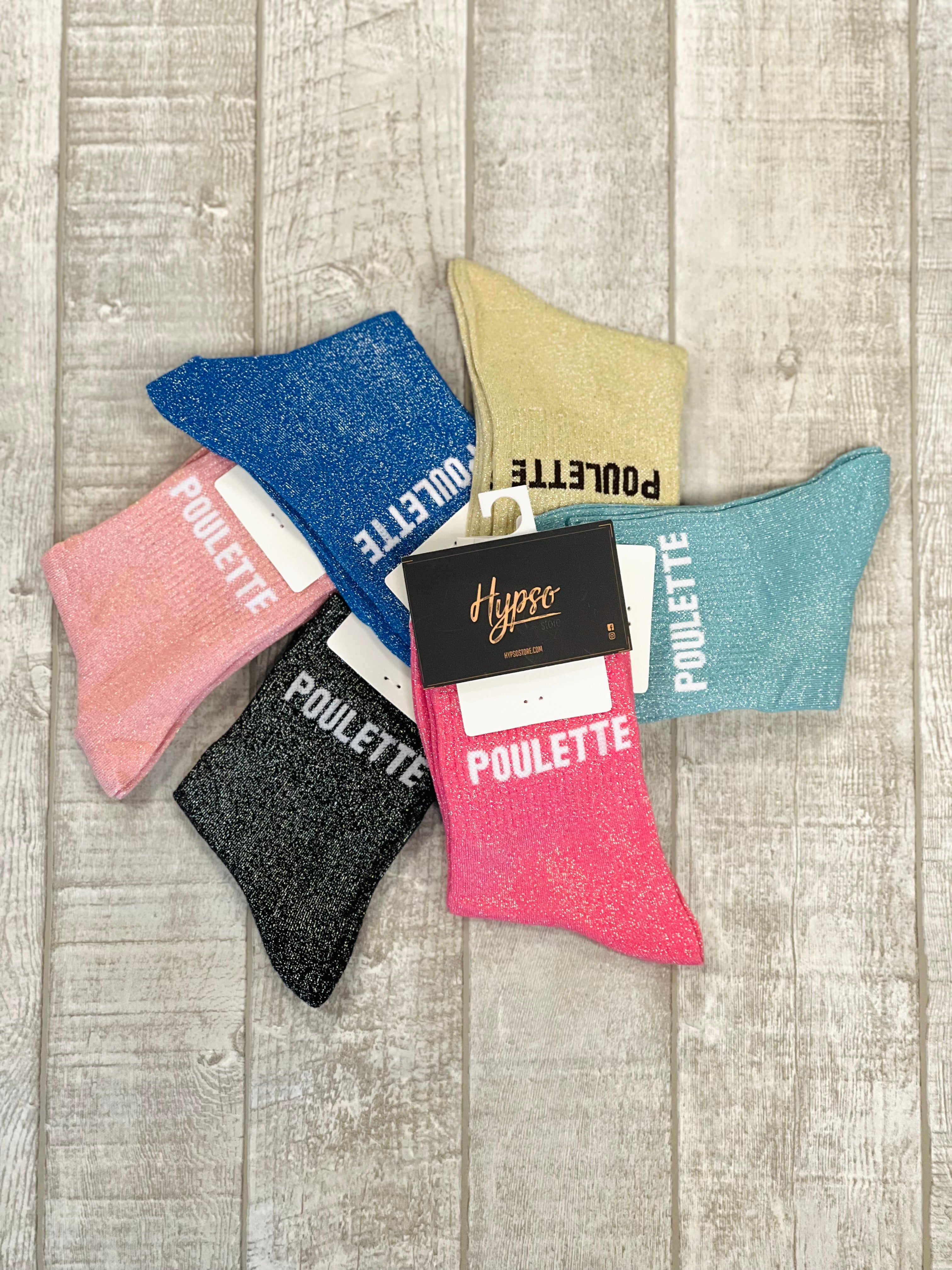 Chaussettes à paillettes POULETTE