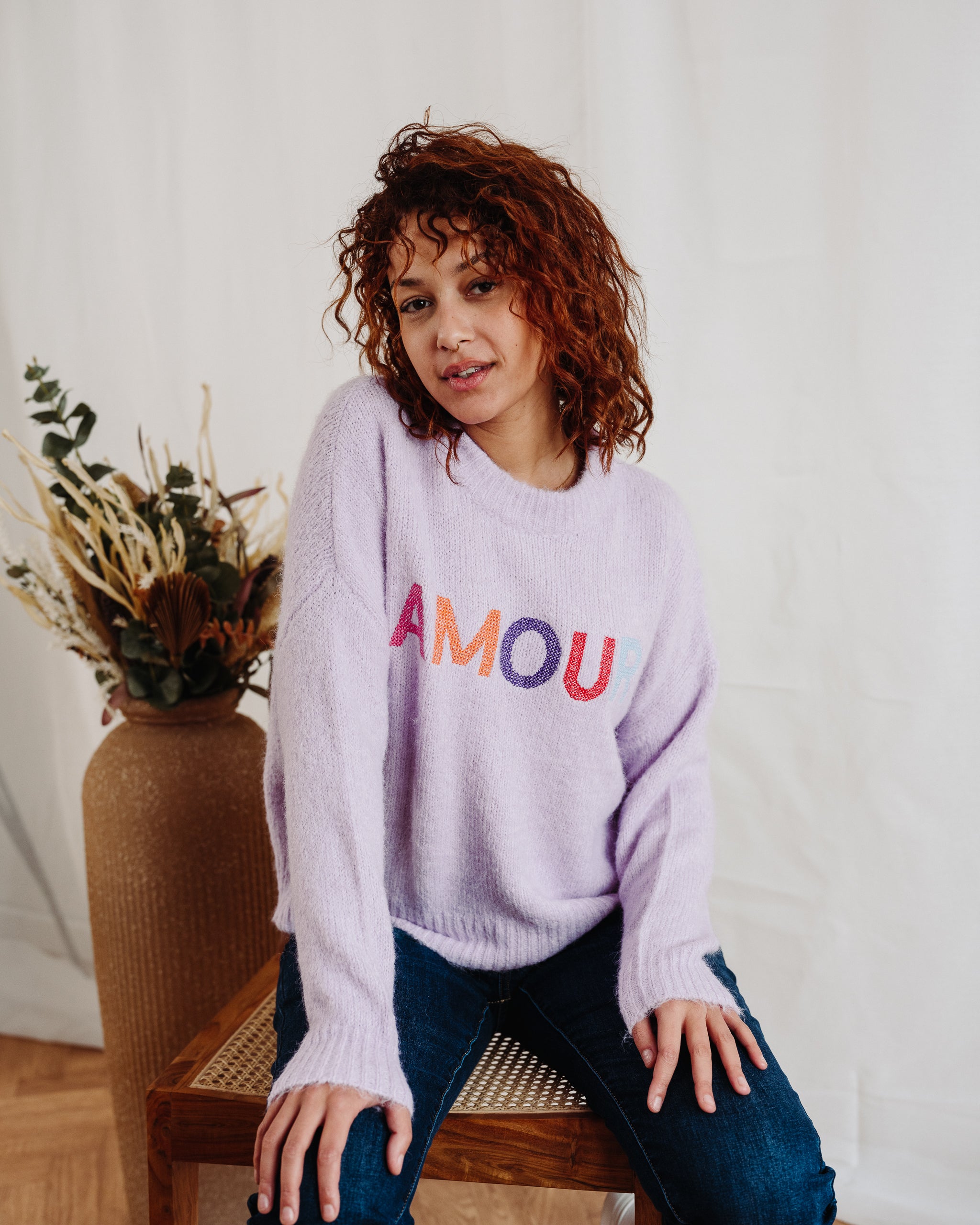 Pull AMOUR lilas