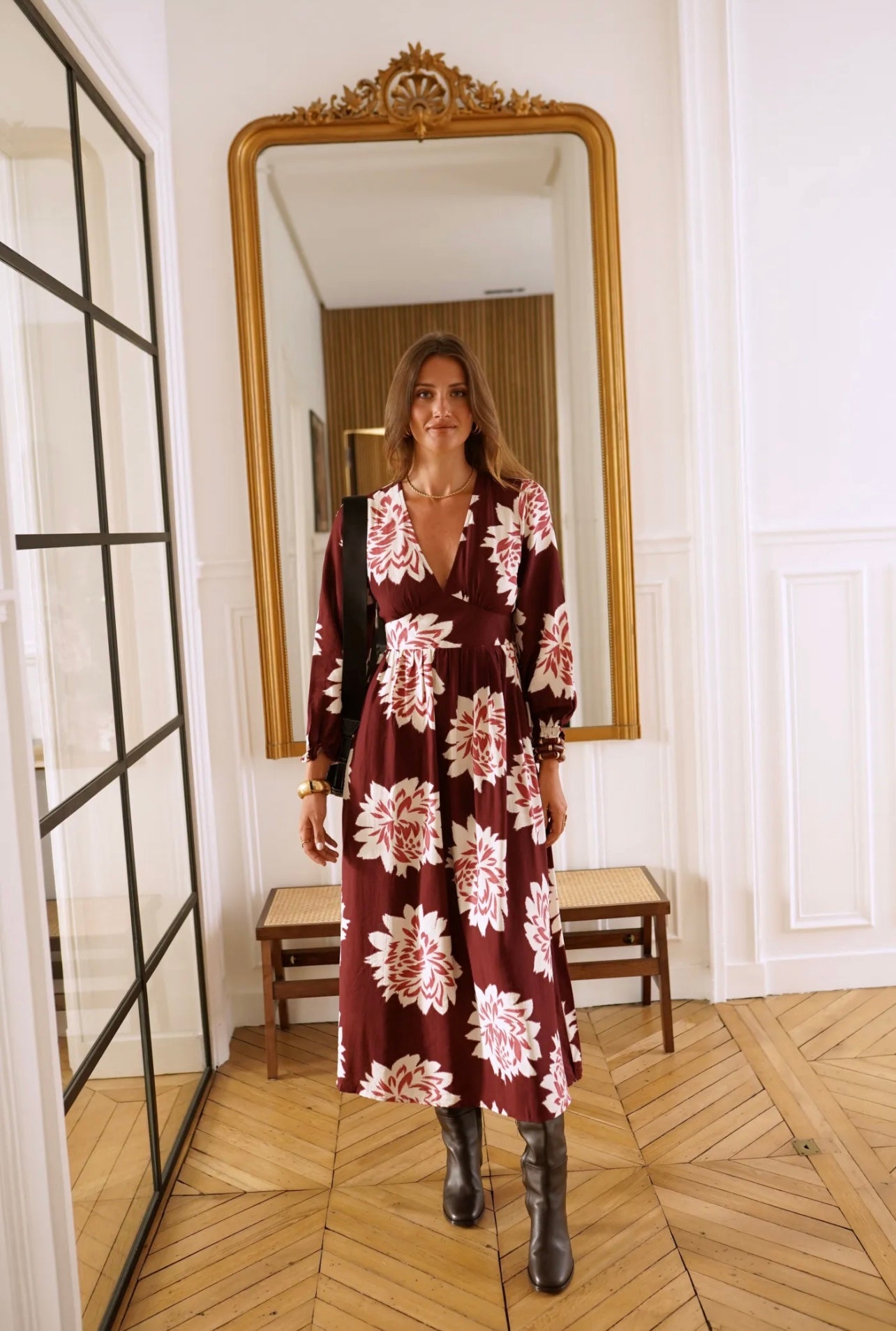 Robe ETHEL bordeaux