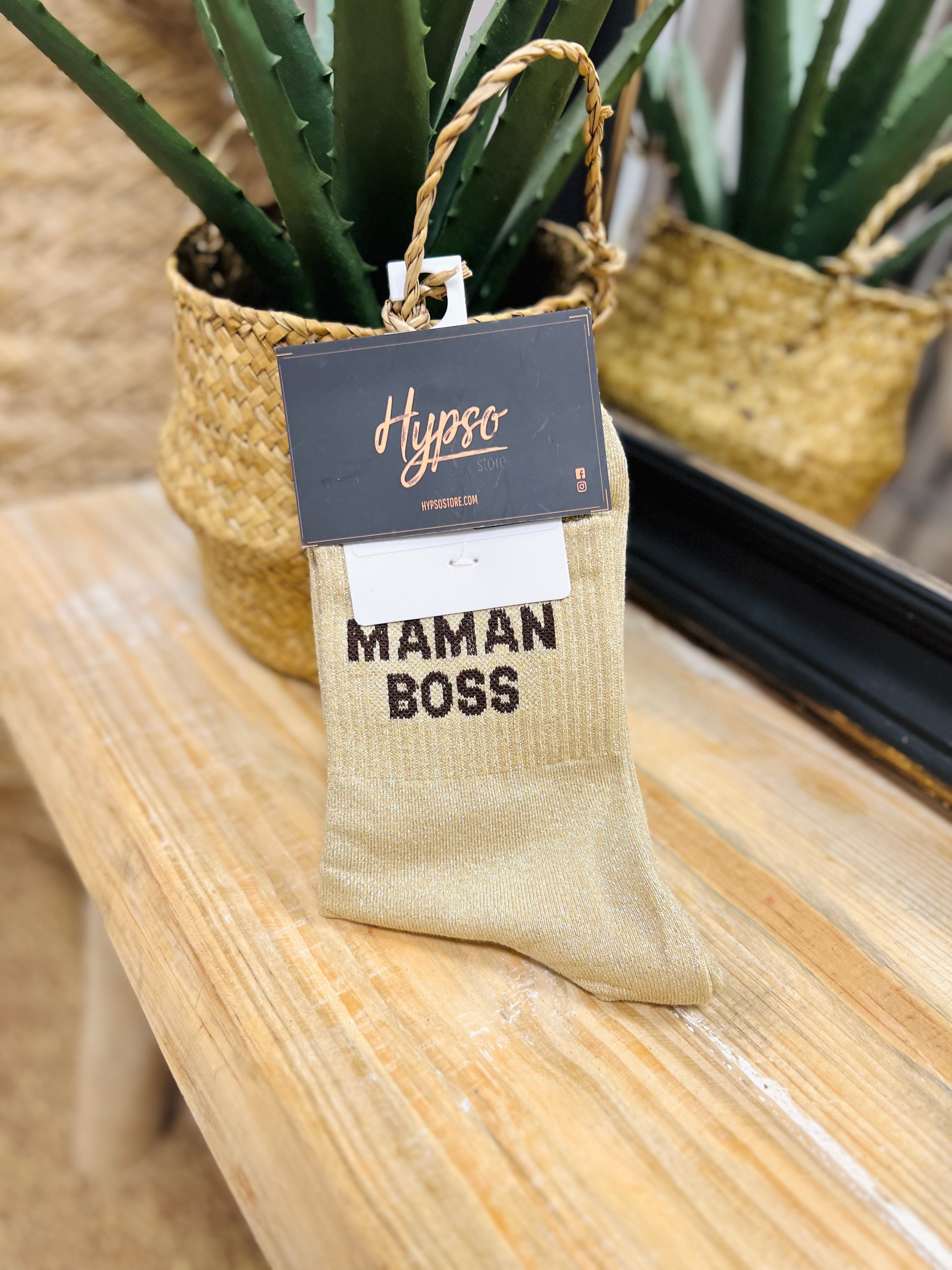 Chaussettes à paillettes MAMAN BOSS