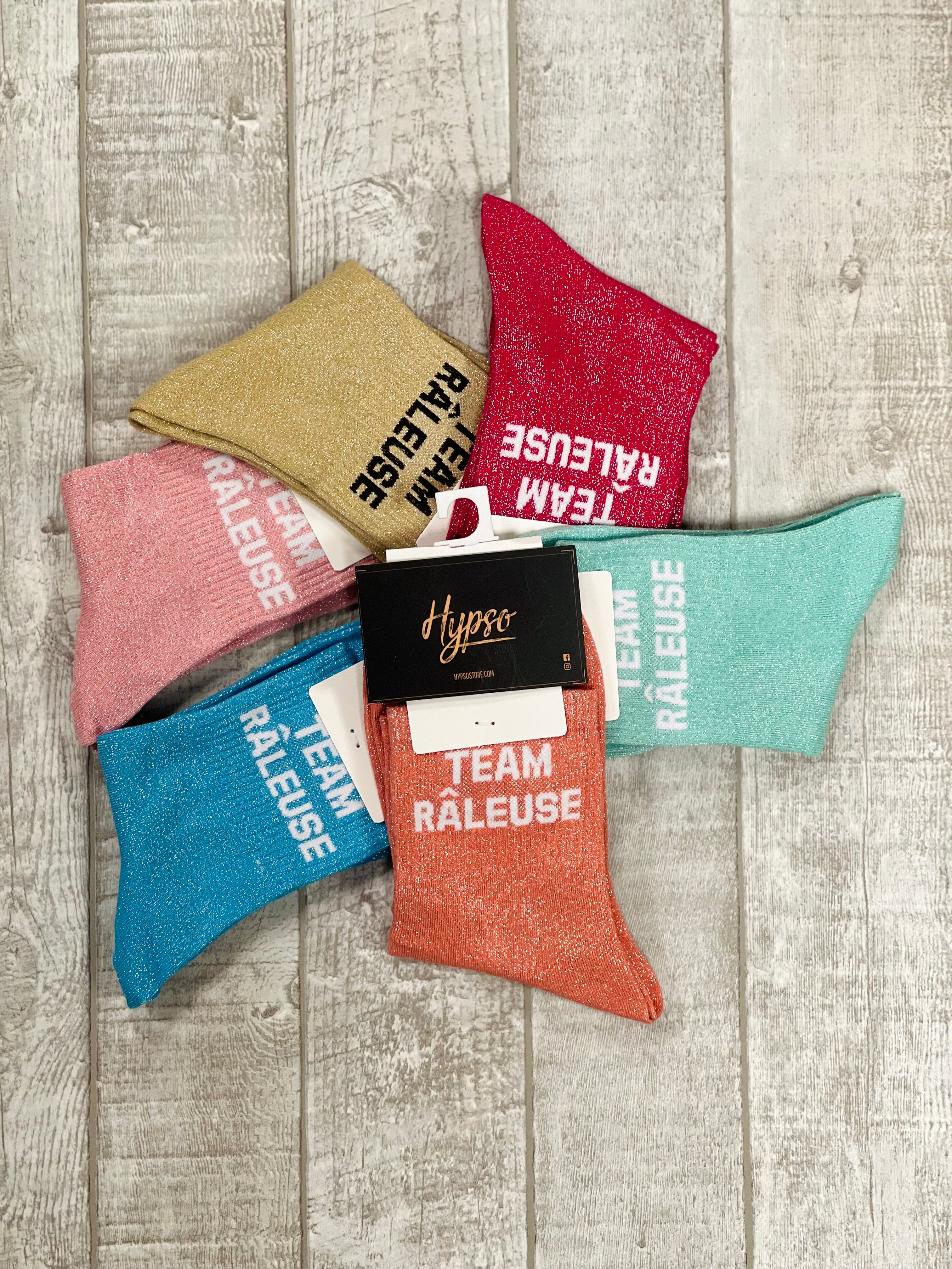 Chaussettes à paillettes TEAM RÂLEUSE