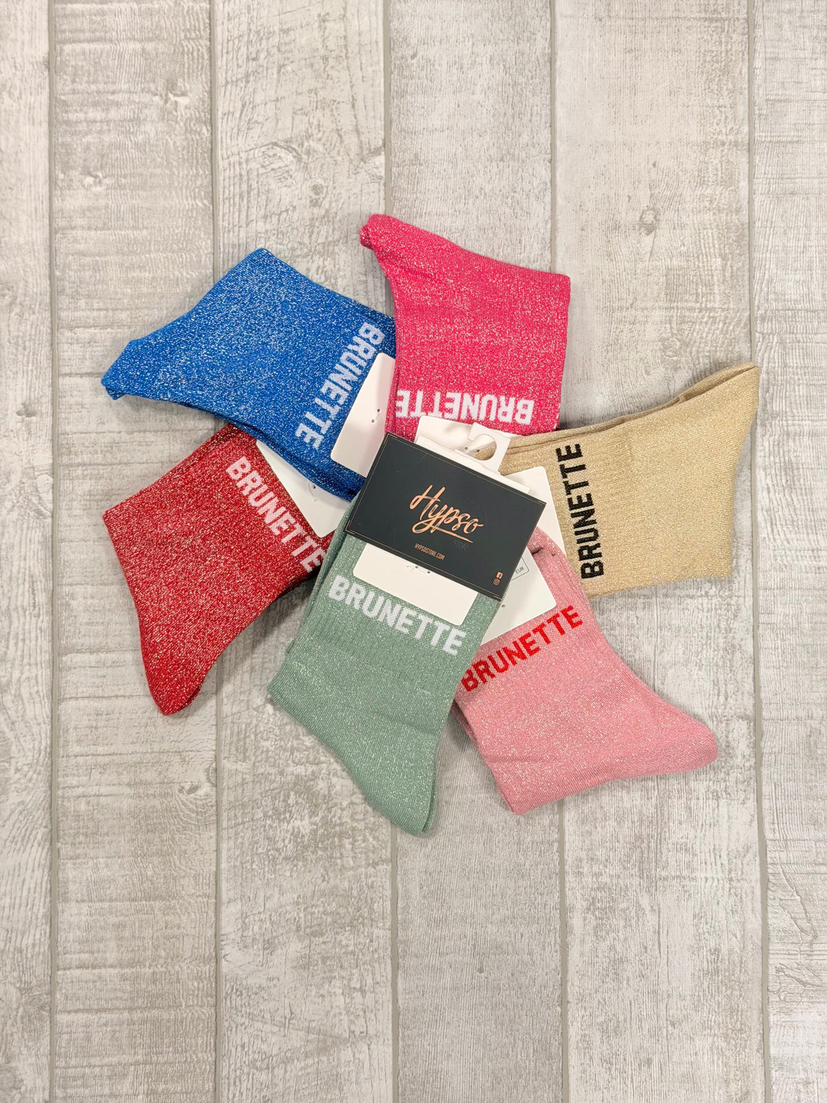 Chaussettes à paillettes BRUNETTE