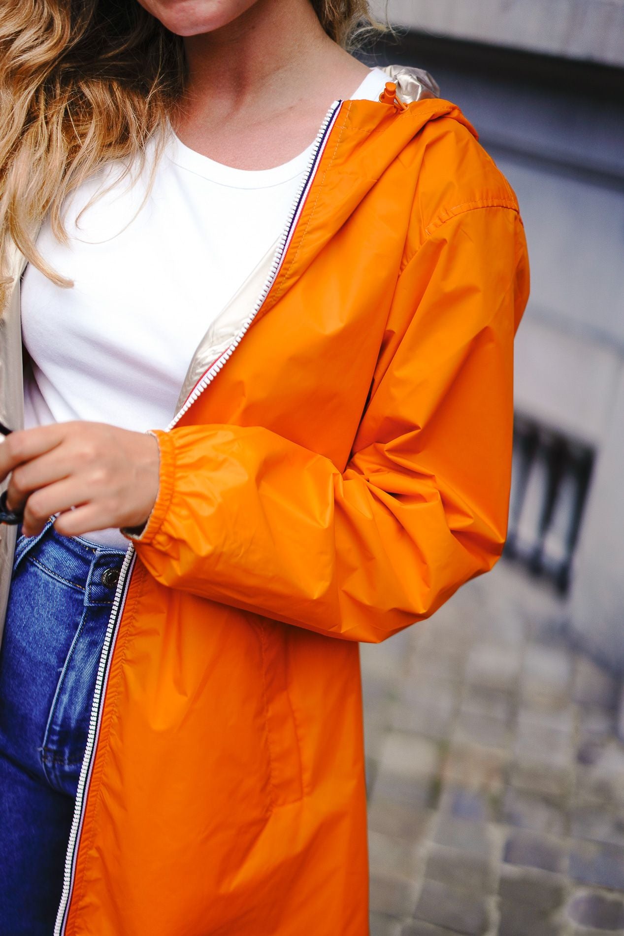 Parka réversible AGATA orange