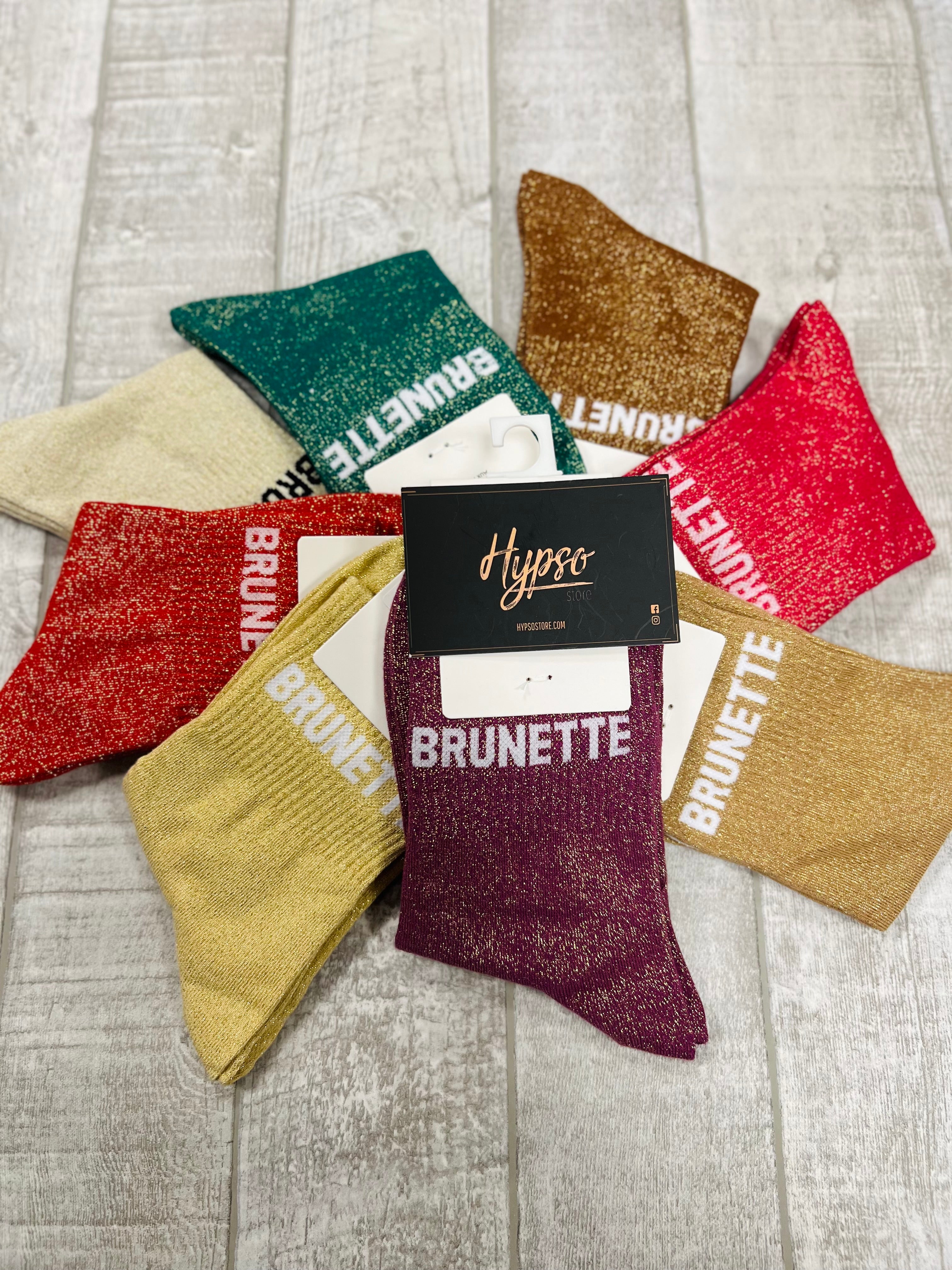 Chaussettes à paillettes BRUNETTE