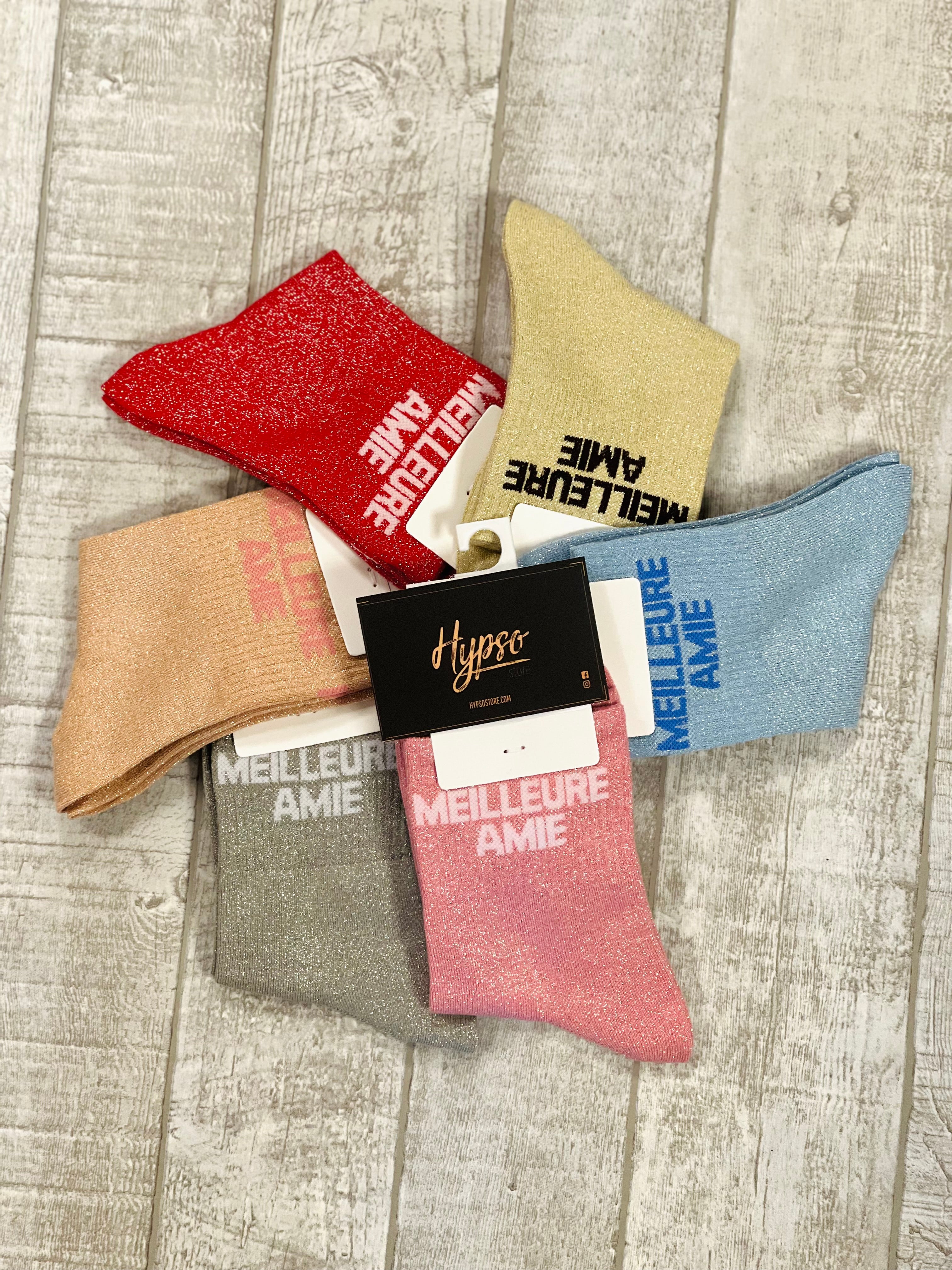 Chaussettes à paillettes MEILLEURE AMIE
