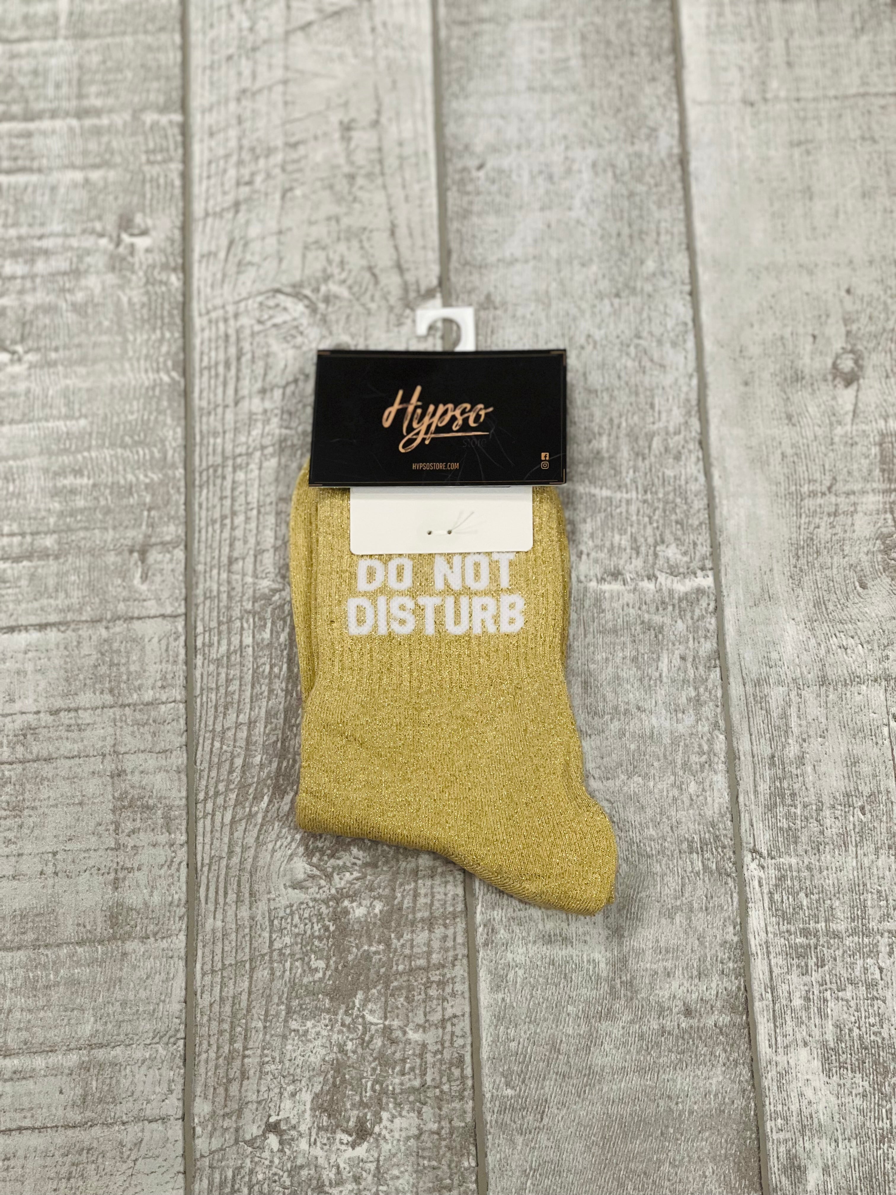 Chaussettes à paillettes DO NOT DISTURB