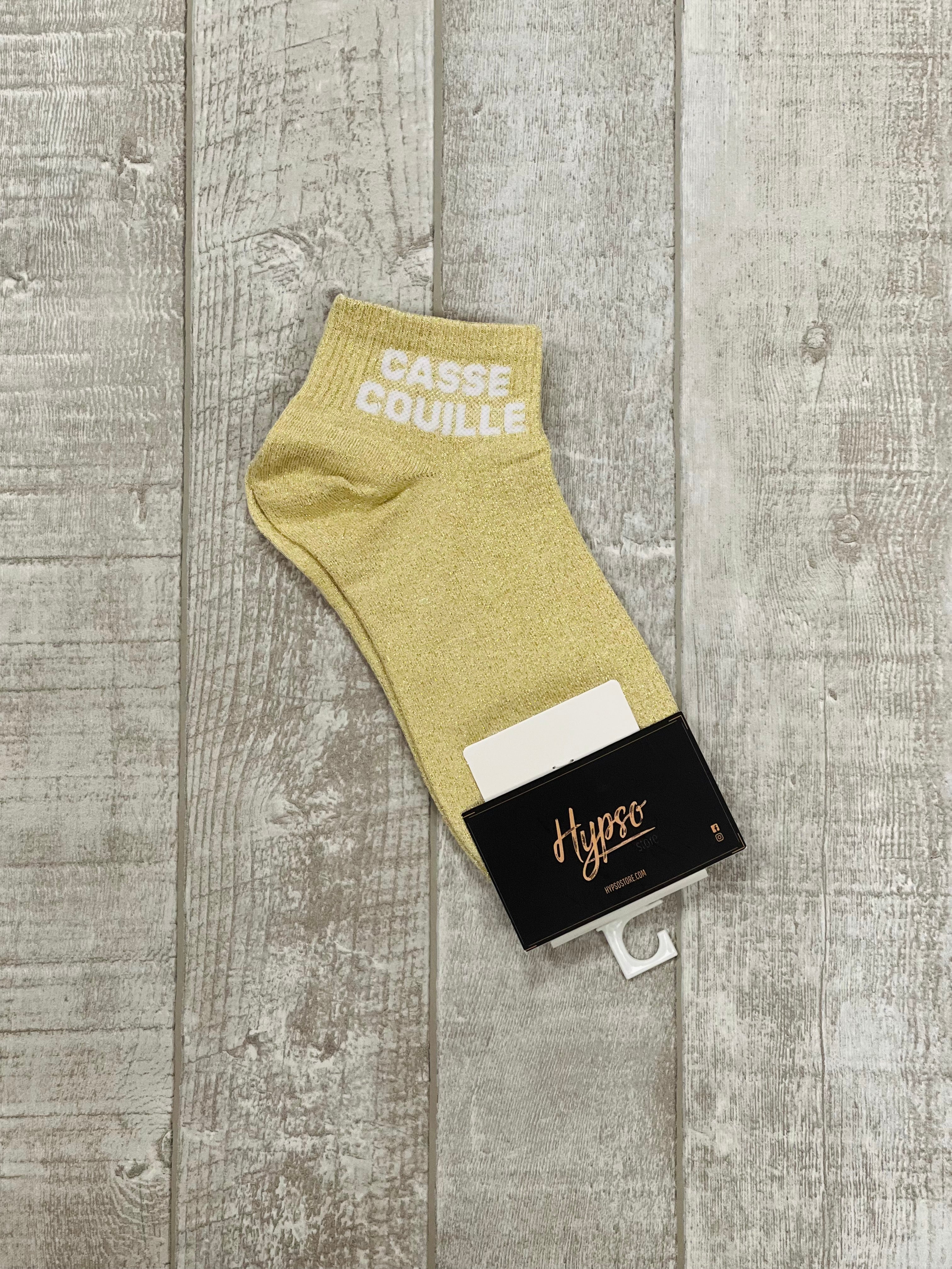 Chaussettes courtes à paillettes CASSE-COUILLE