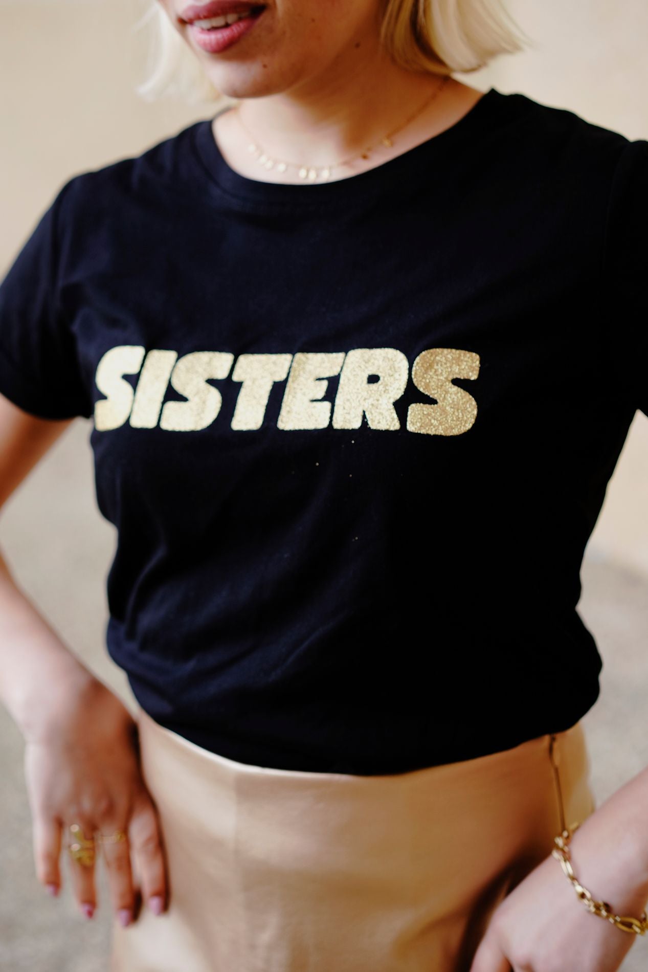 Tee-shirt SISTERS noir