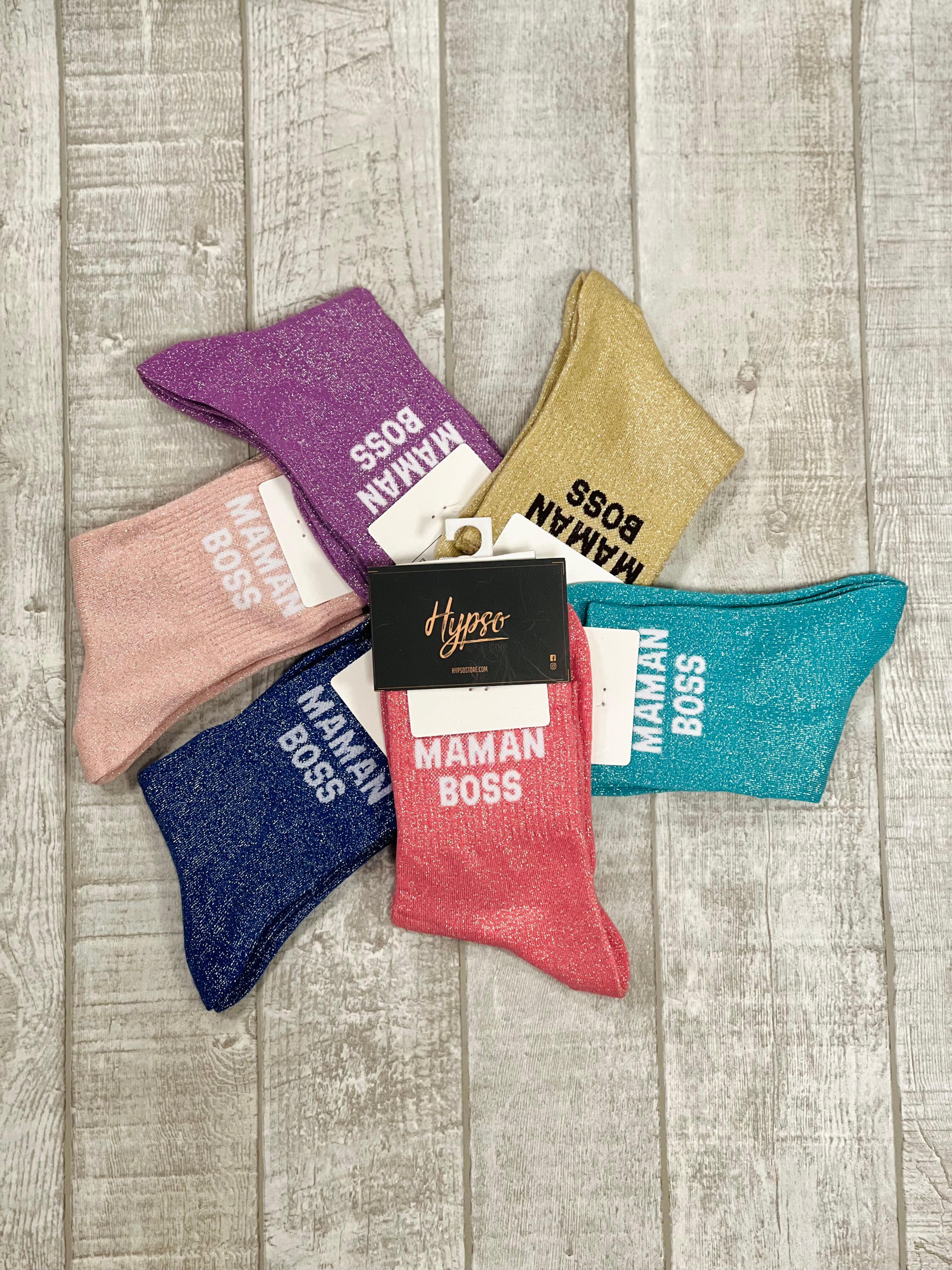 Chaussettes à paillettes MAMAN BOSS