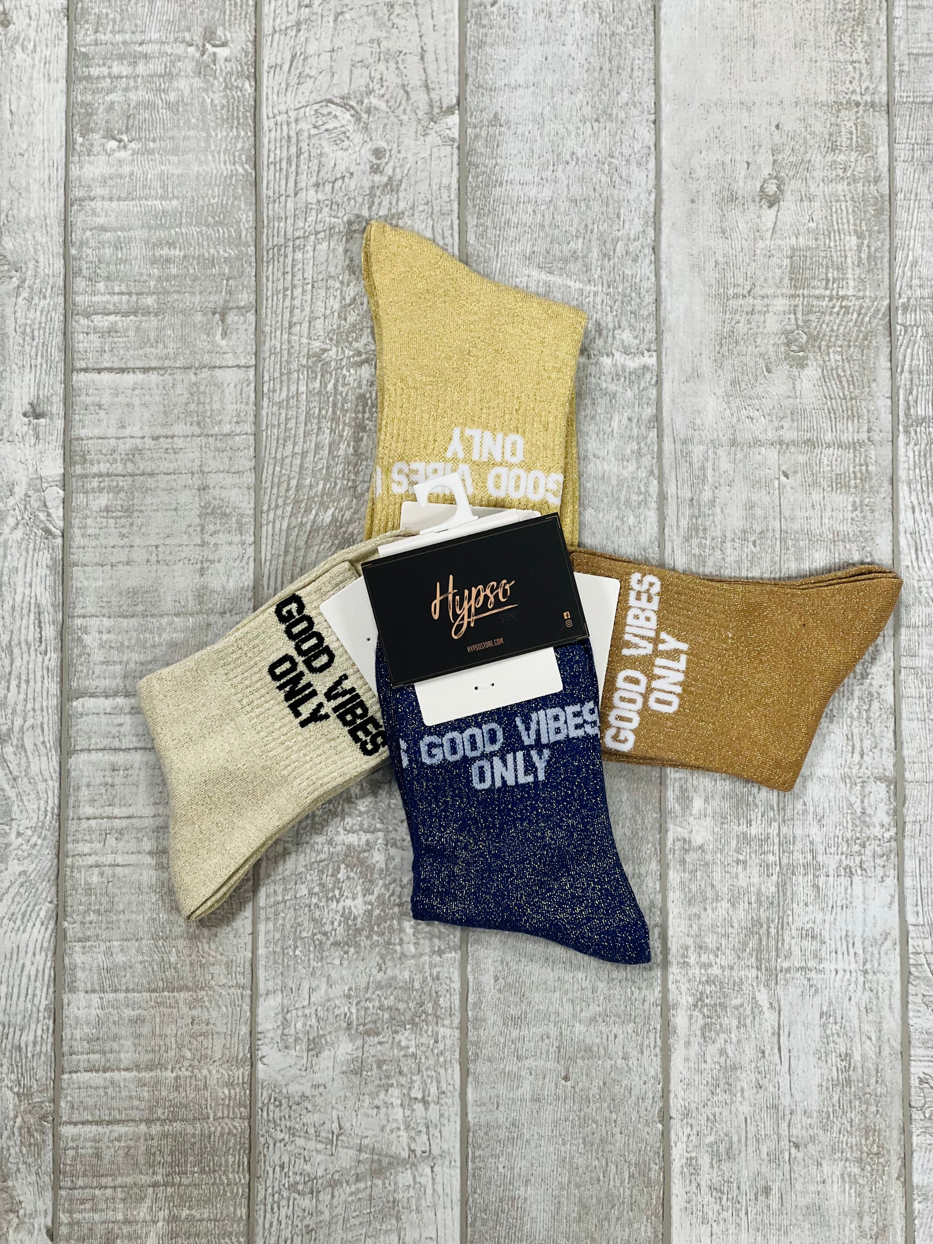 Chaussettes à paillettes GOOD VIBES ONLY