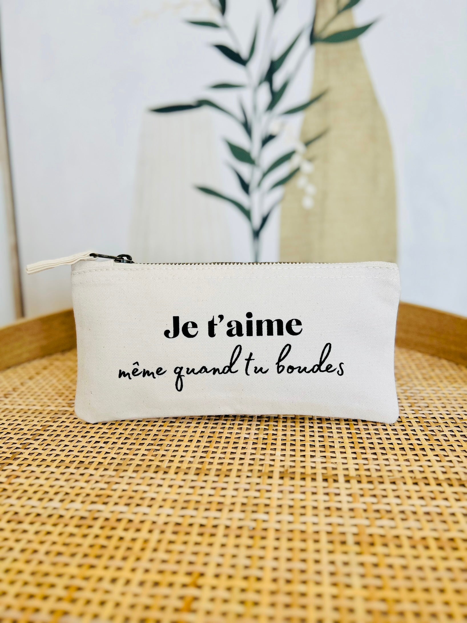 Pochette JE T'AIME MÊME QUAND TU BOUDES taille S