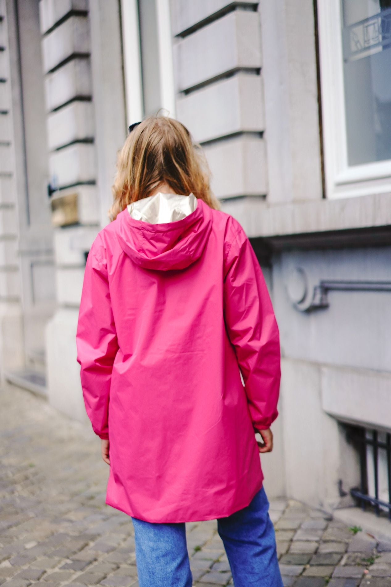 Roze omkeerbare AGATA-parka