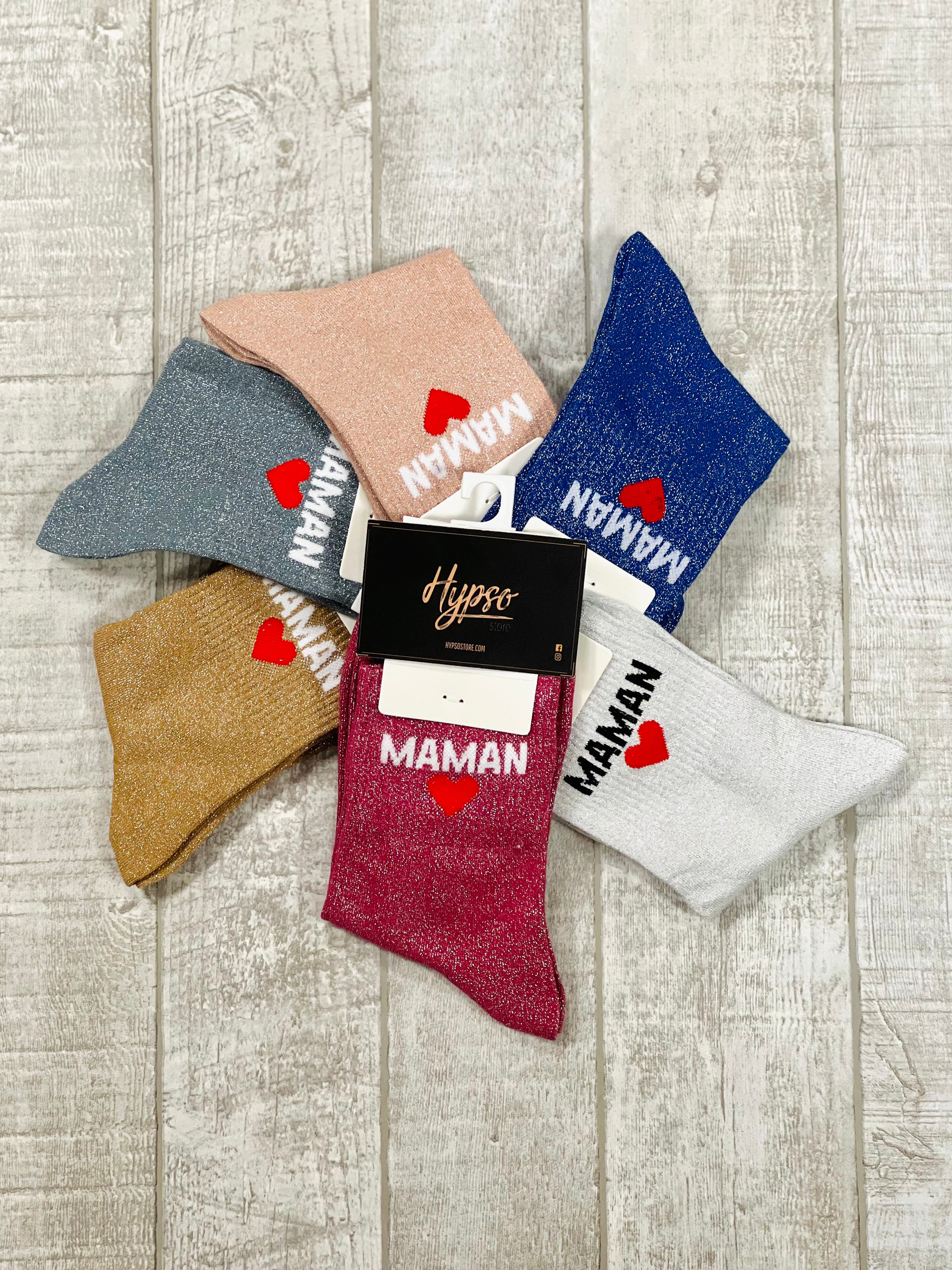 Chaussettes à paillettes MAMAN