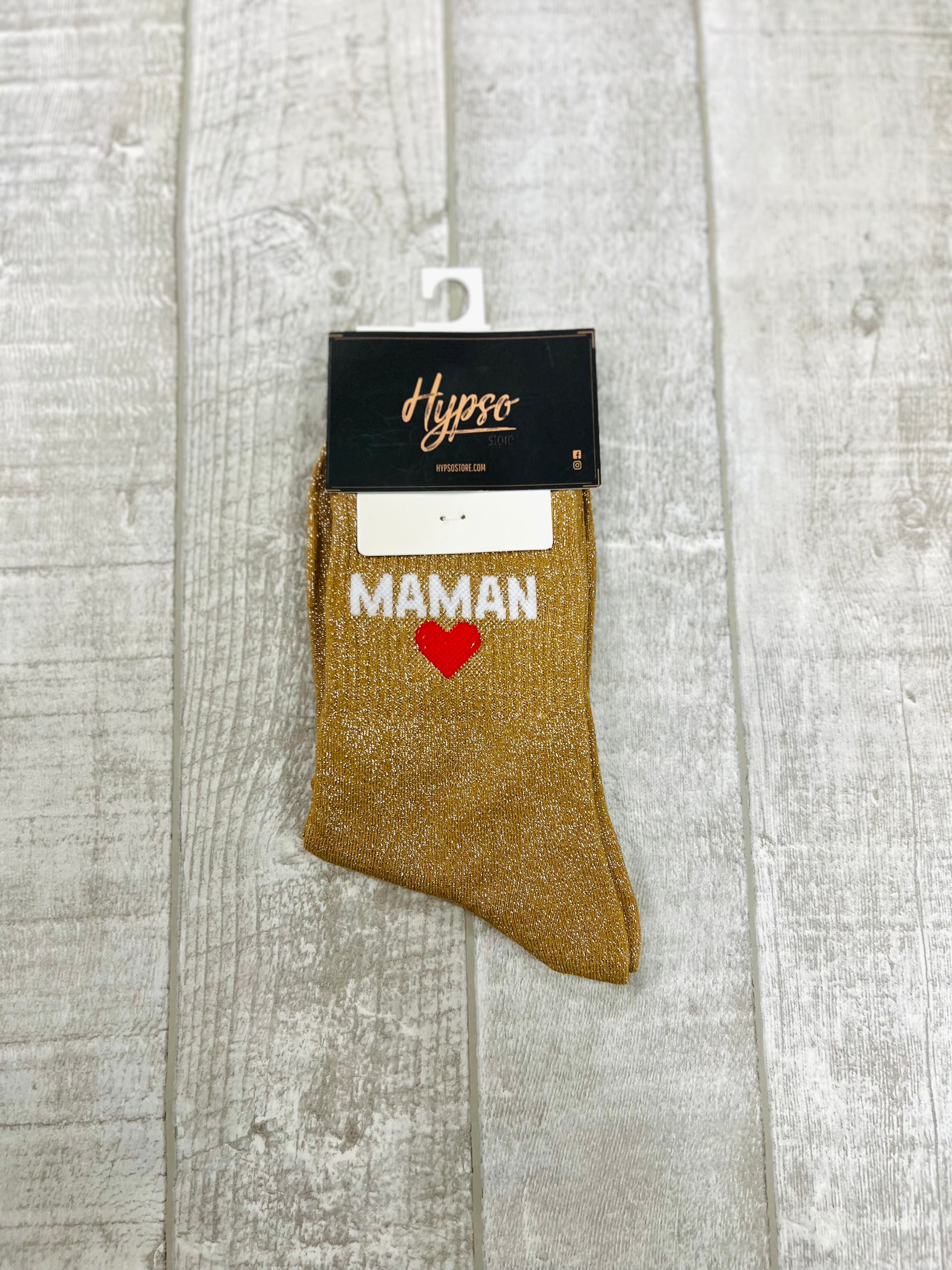 Chaussettes à paillettes MAMAN