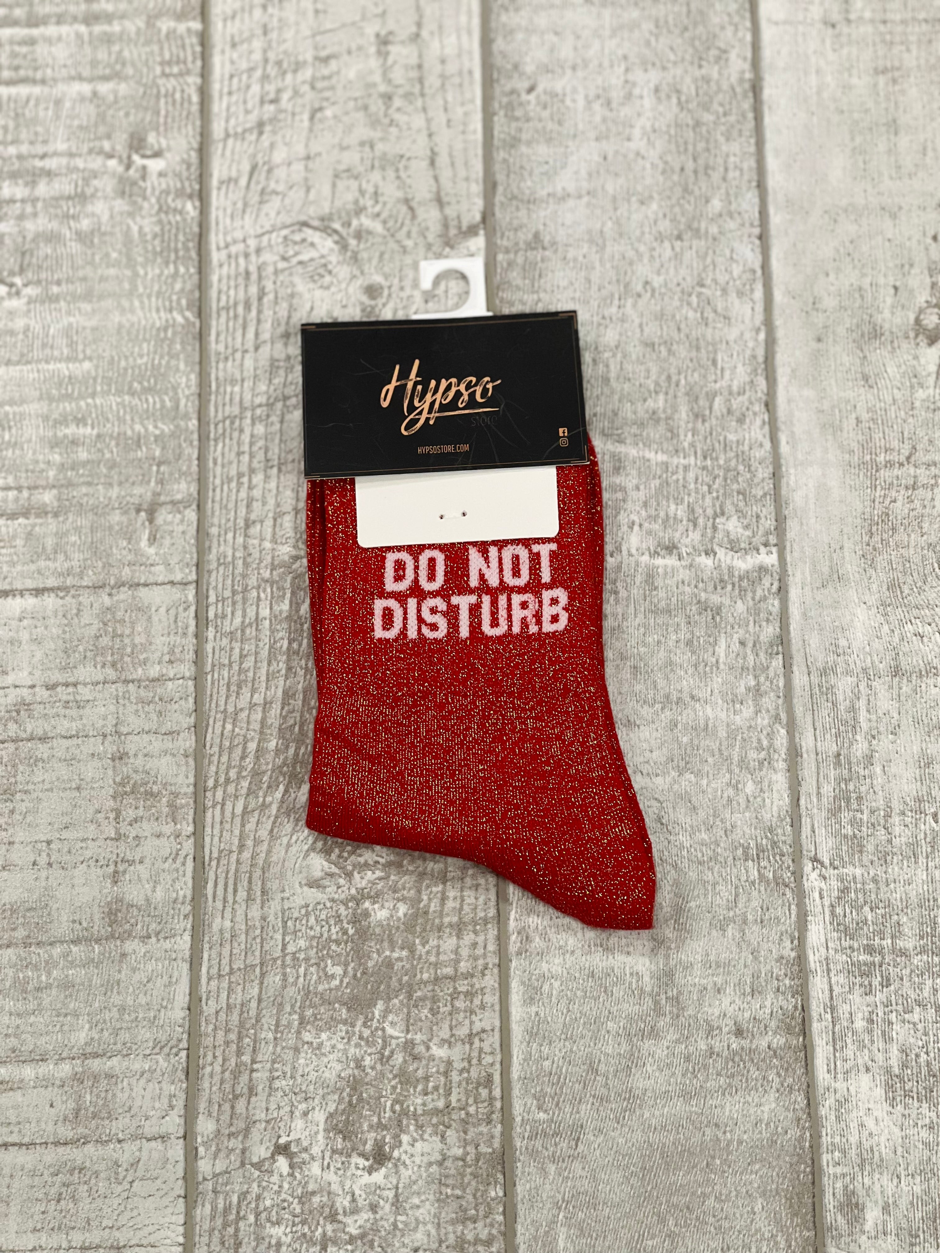 Chaussettes à paillettes DO NOT DISTURB