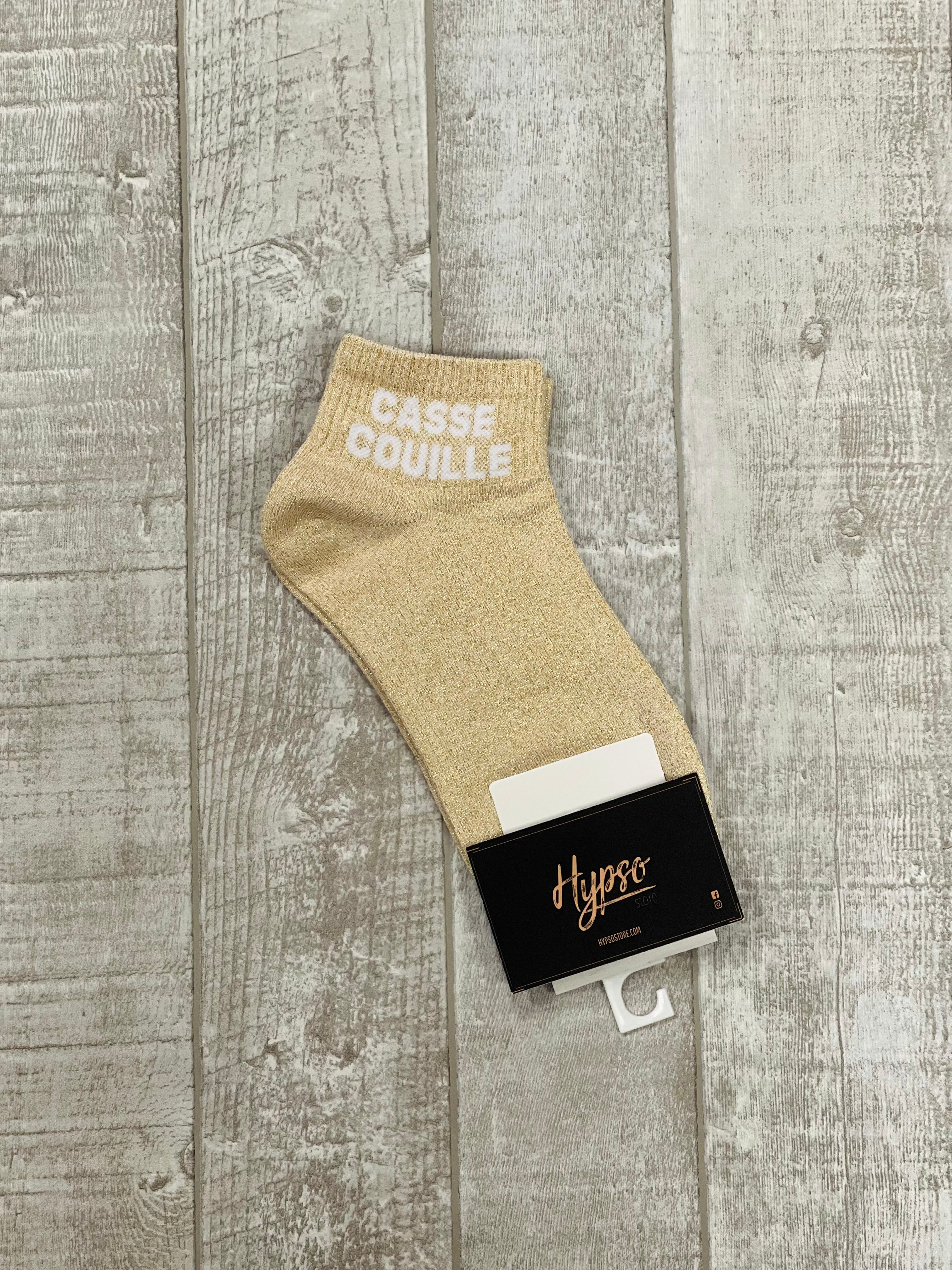 Chaussettes courtes à paillettes CASSE-COUILLE