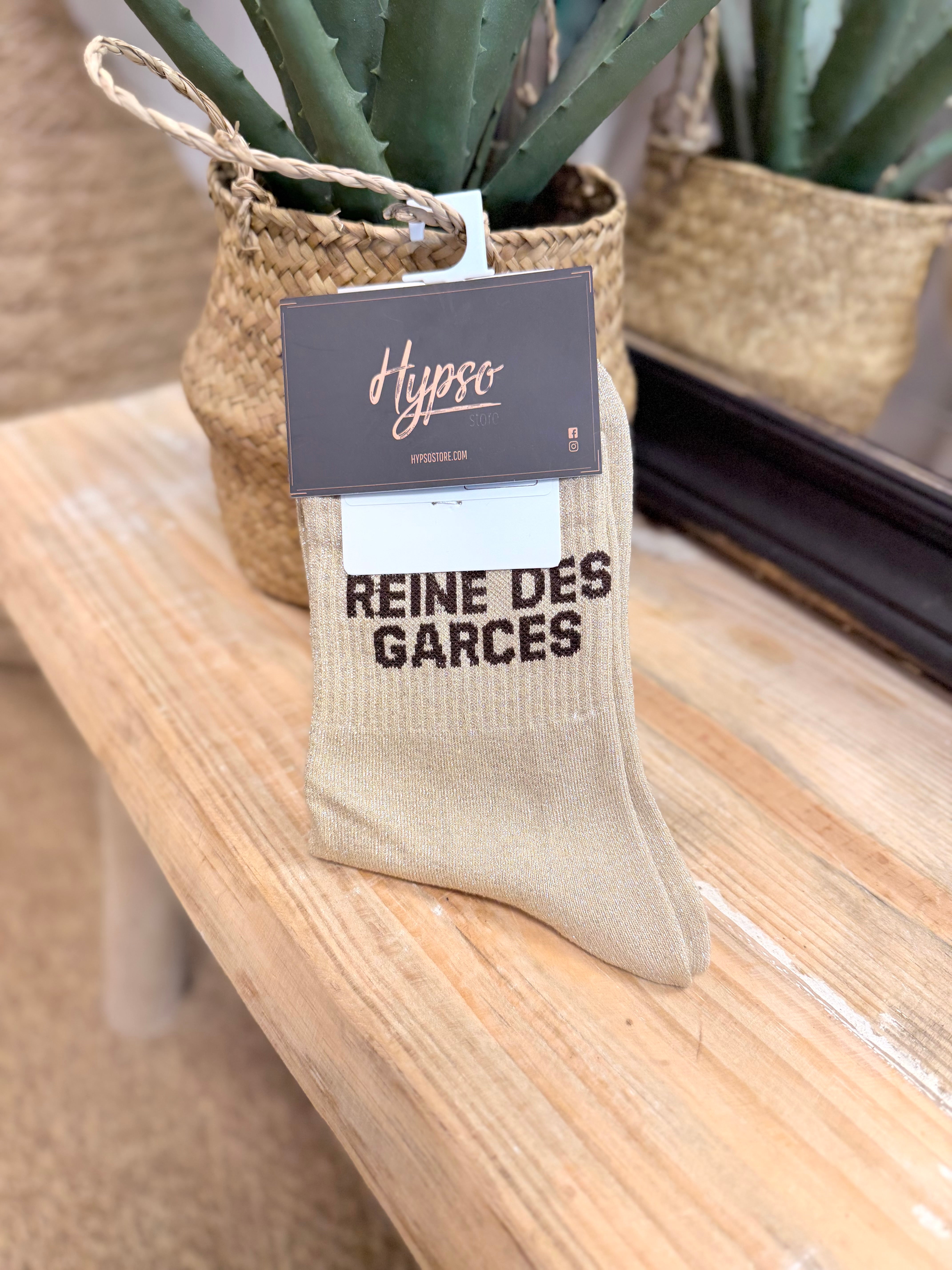 Chaussettes à paillettes REINE DES GARCES