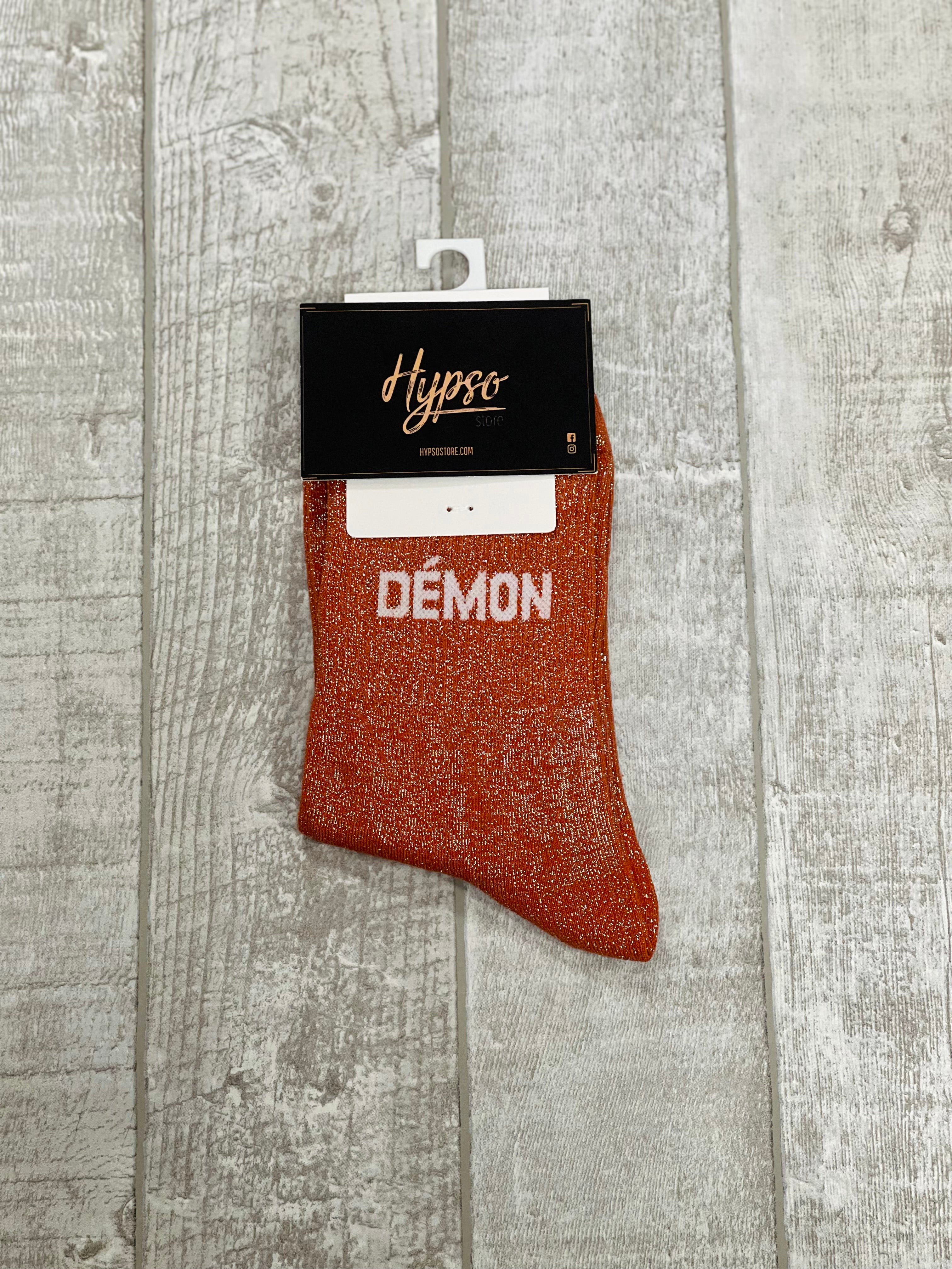 Chaussettes à paillettes DÉMON